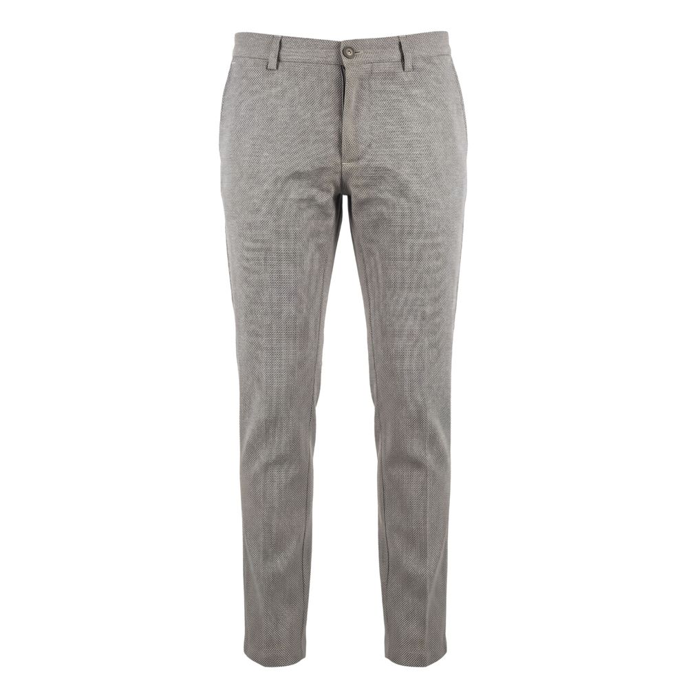 Trussardi Jeans Brown Flax Men Trousers | Regal Royce