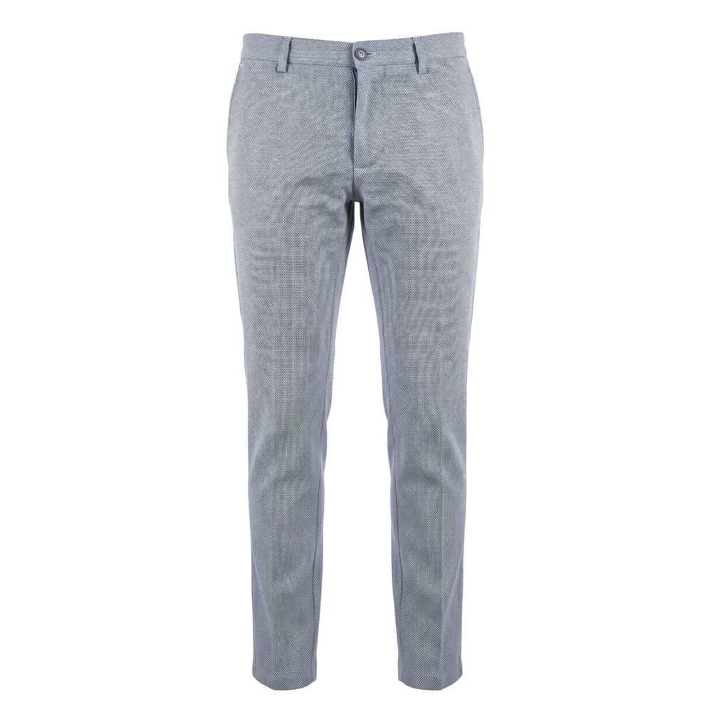 Trussardi Jeans Blue Flax Men Pant | Regal Royce