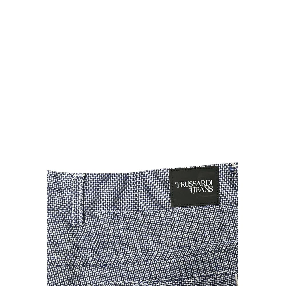 Trussardi Jeans Blue Flax Men Pant | Regal Royce