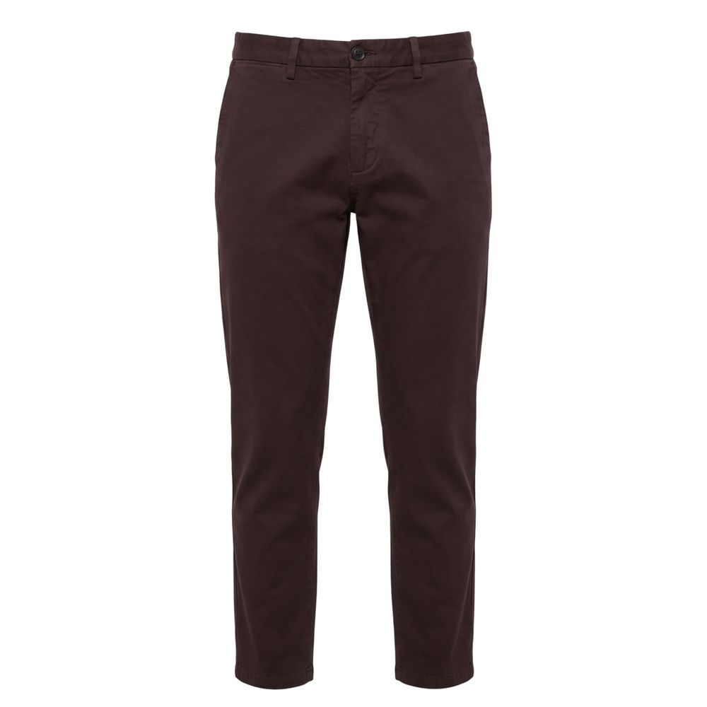 Trussardi Jeans Brown Cotton Men's Pants | Regal Royce