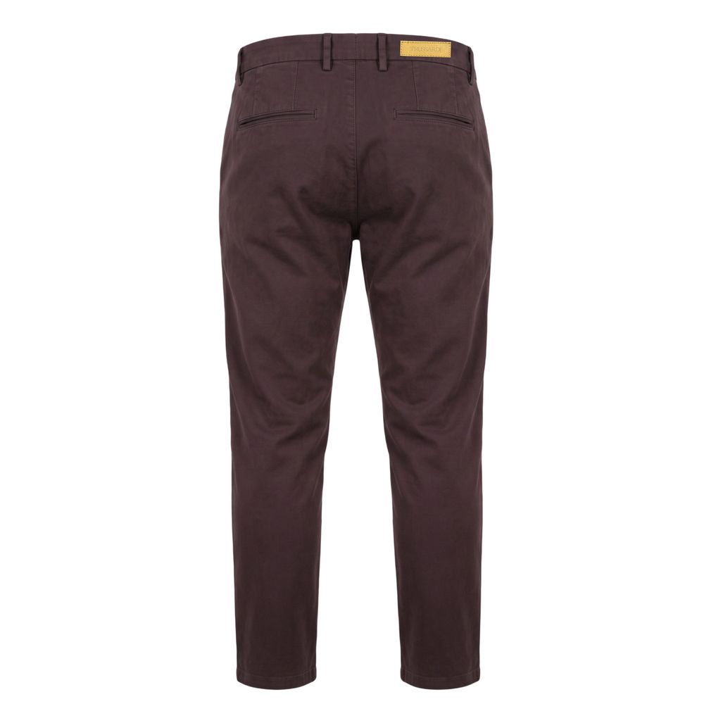 Trussardi Jeans Brown Cotton Men's Pants | Regal Royce