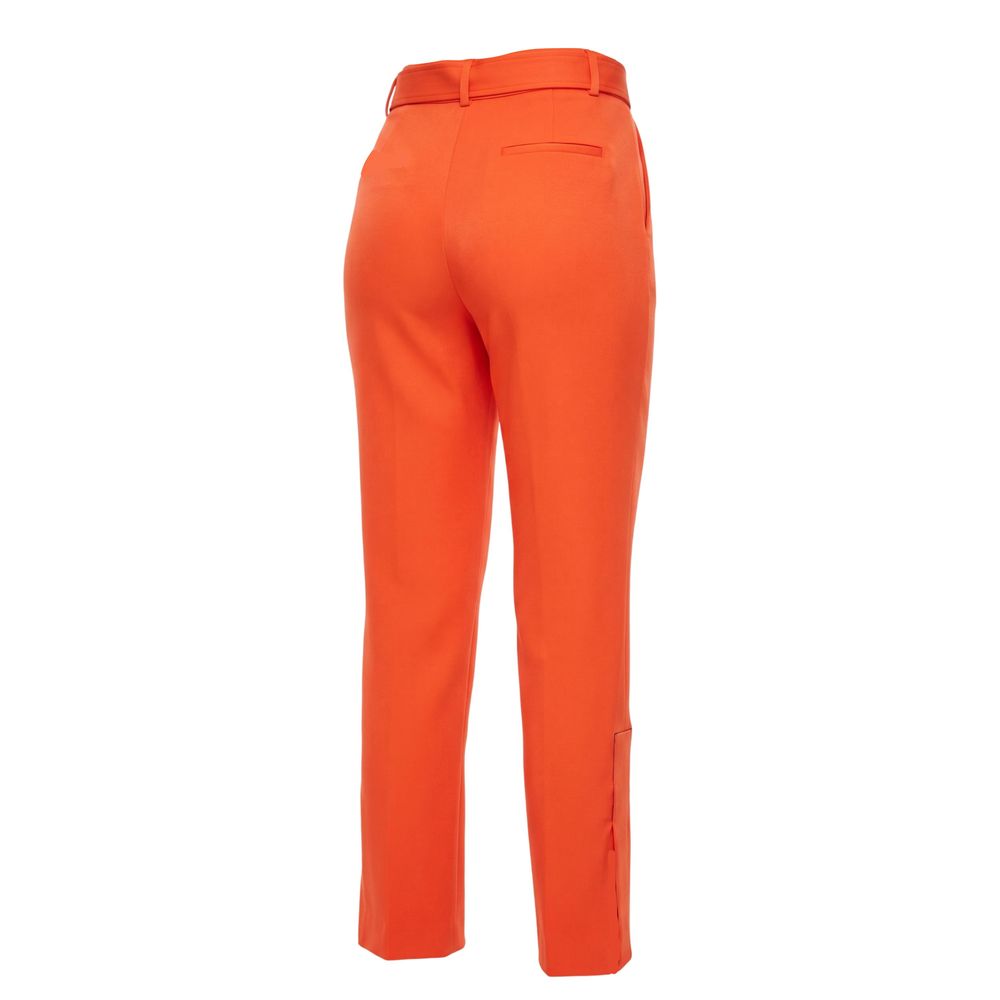 Trussardi Orange Viscose Women Pants | Regal Royce