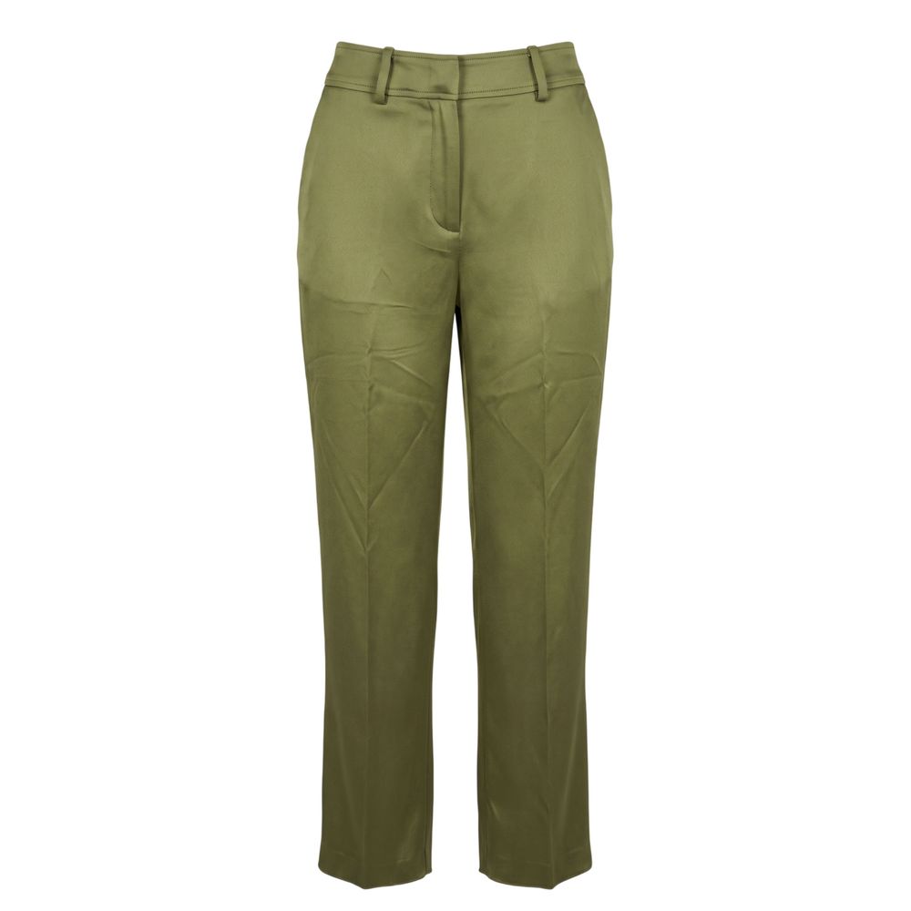 Trussardi Green Viscose Women Pants | Regal Royce