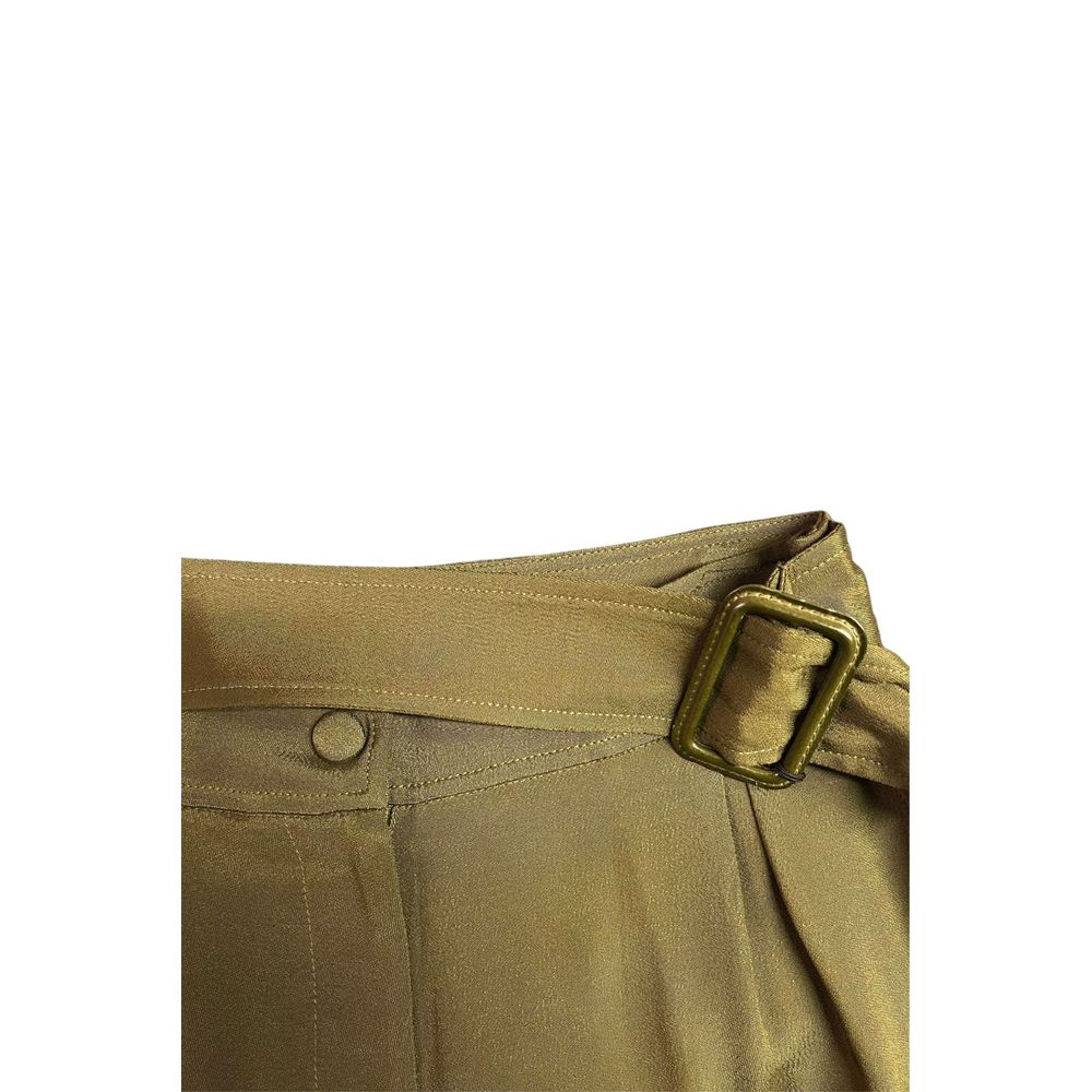 Trussardi Green Viscose Women Pants | Regal Royce