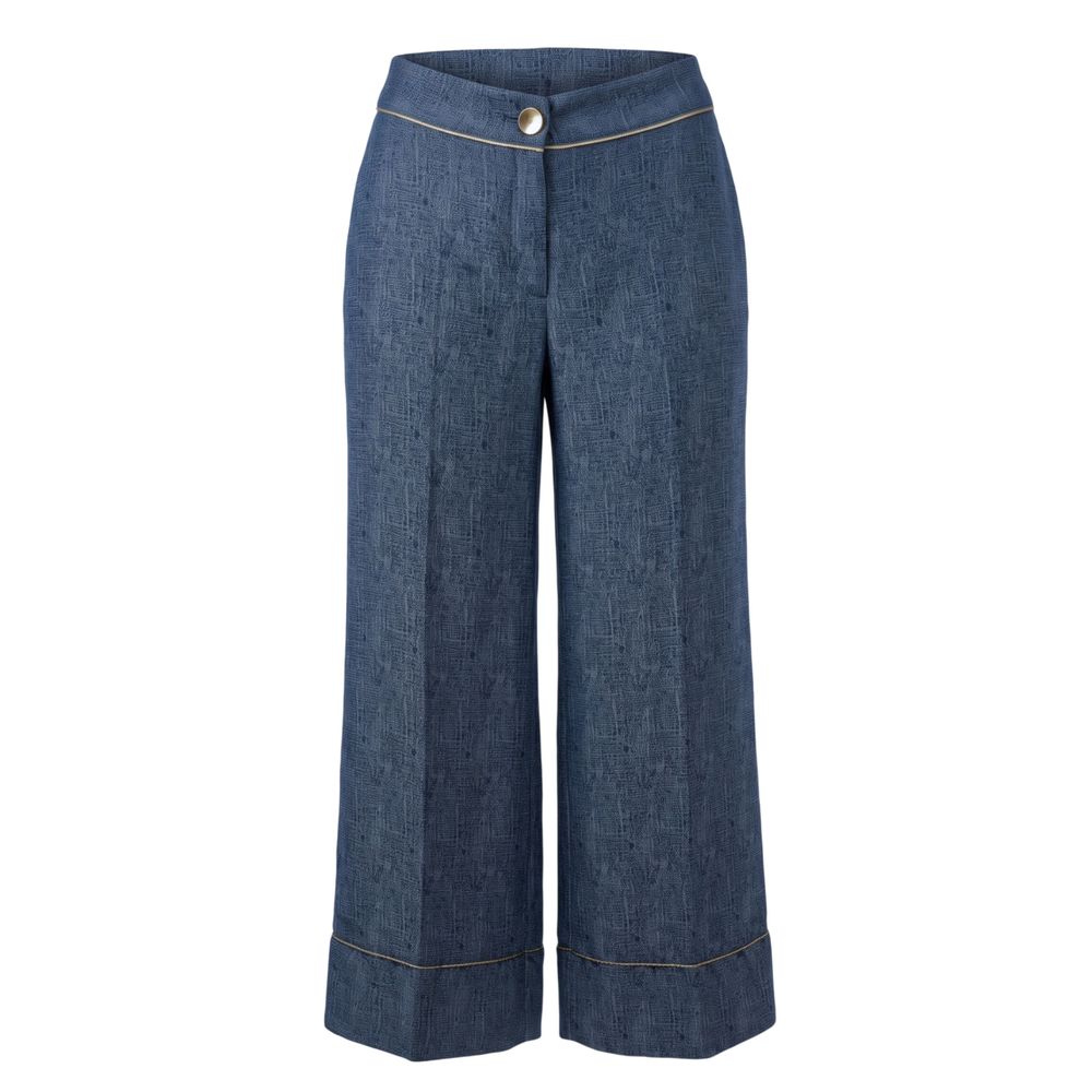 Trussardi Blue Viscose Women Pants | Regal Royce
