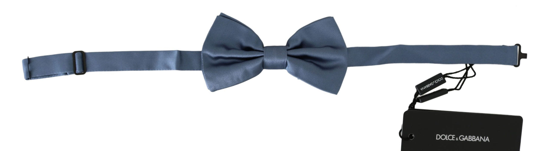 Dolce & Gabbana Blue 100% Silk Adjustable Neck Papillon Bow tie | Regal Royce