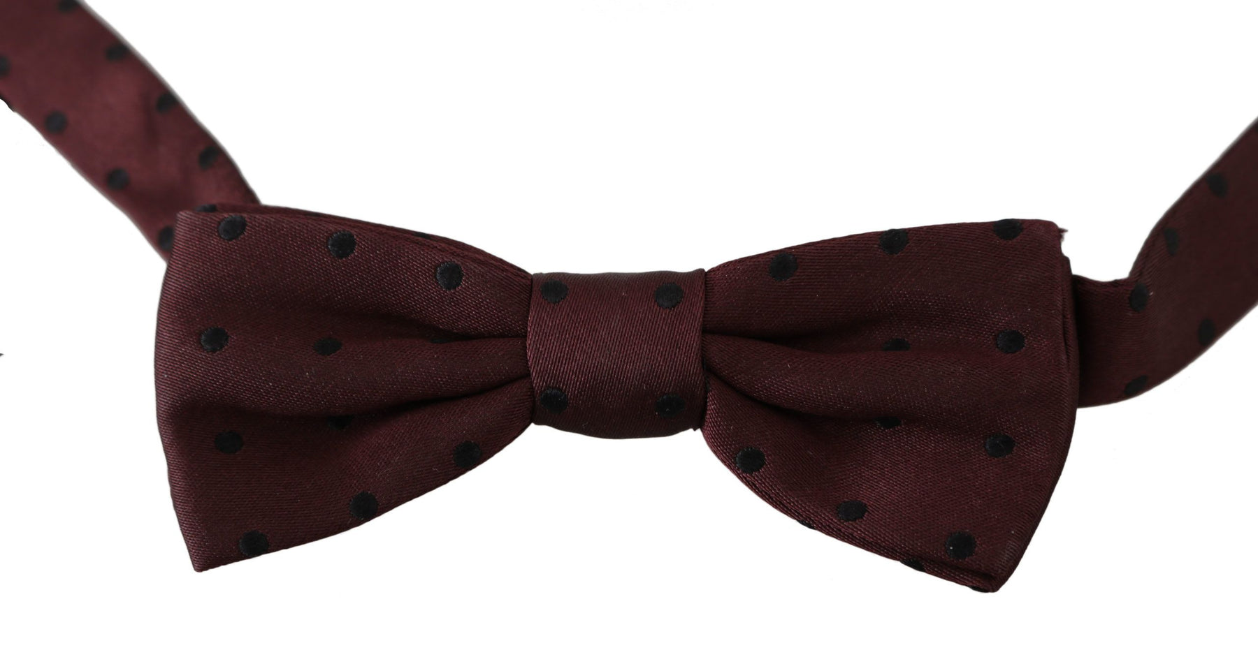 Dolce & Gabbana Purple Dotted Silk Adjustable Neck Papillon Bow Tie | Regal Royce