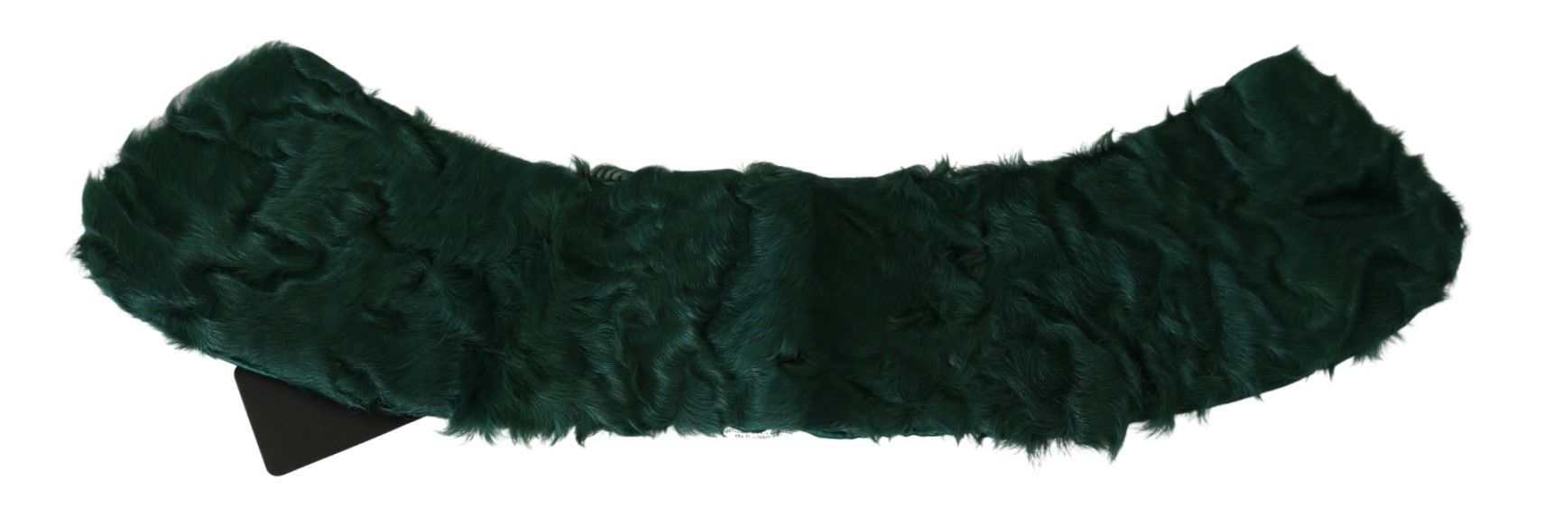 Dolce & Gabbana Green Fur Shoulder Collar Wrap Lambskin Scarf | Regal Royce