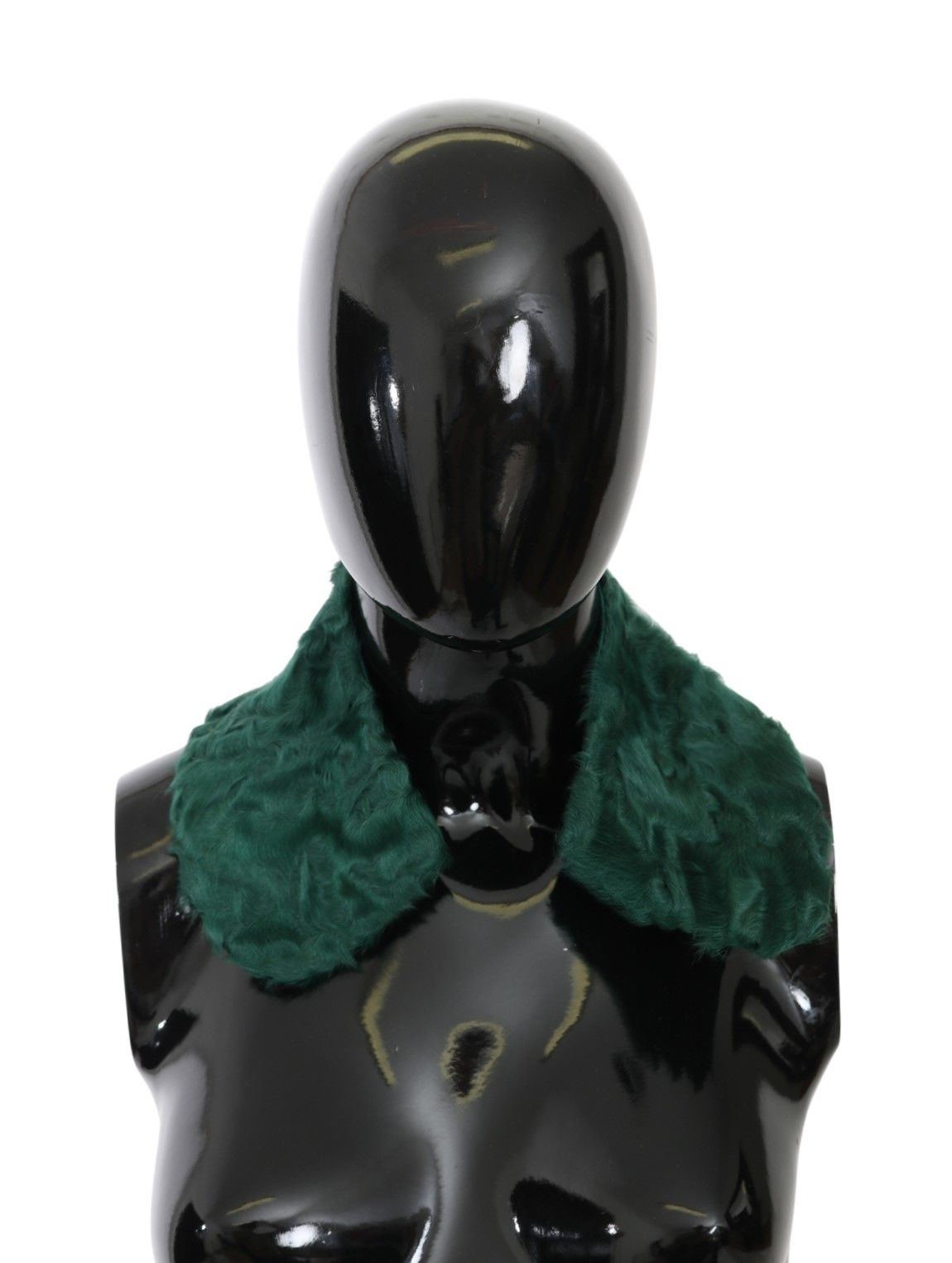 Dolce & Gabbana Green Fur Shoulder Collar Wrap Lambskin Scarf | Regal Royce