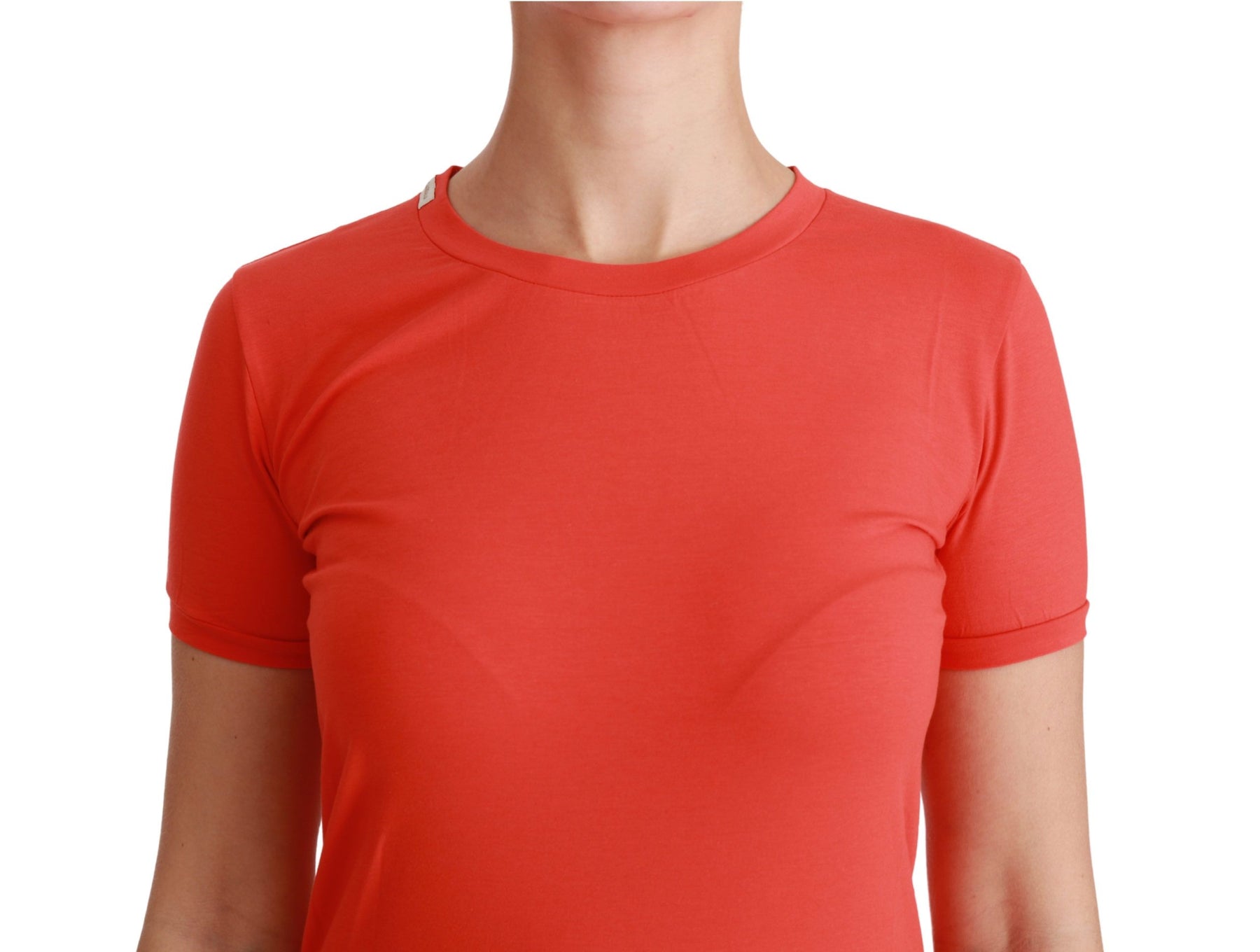 Dolce & Gabbana Red Crewneck Short Sleeve T-shirt Cotton Top | Regal Royce
