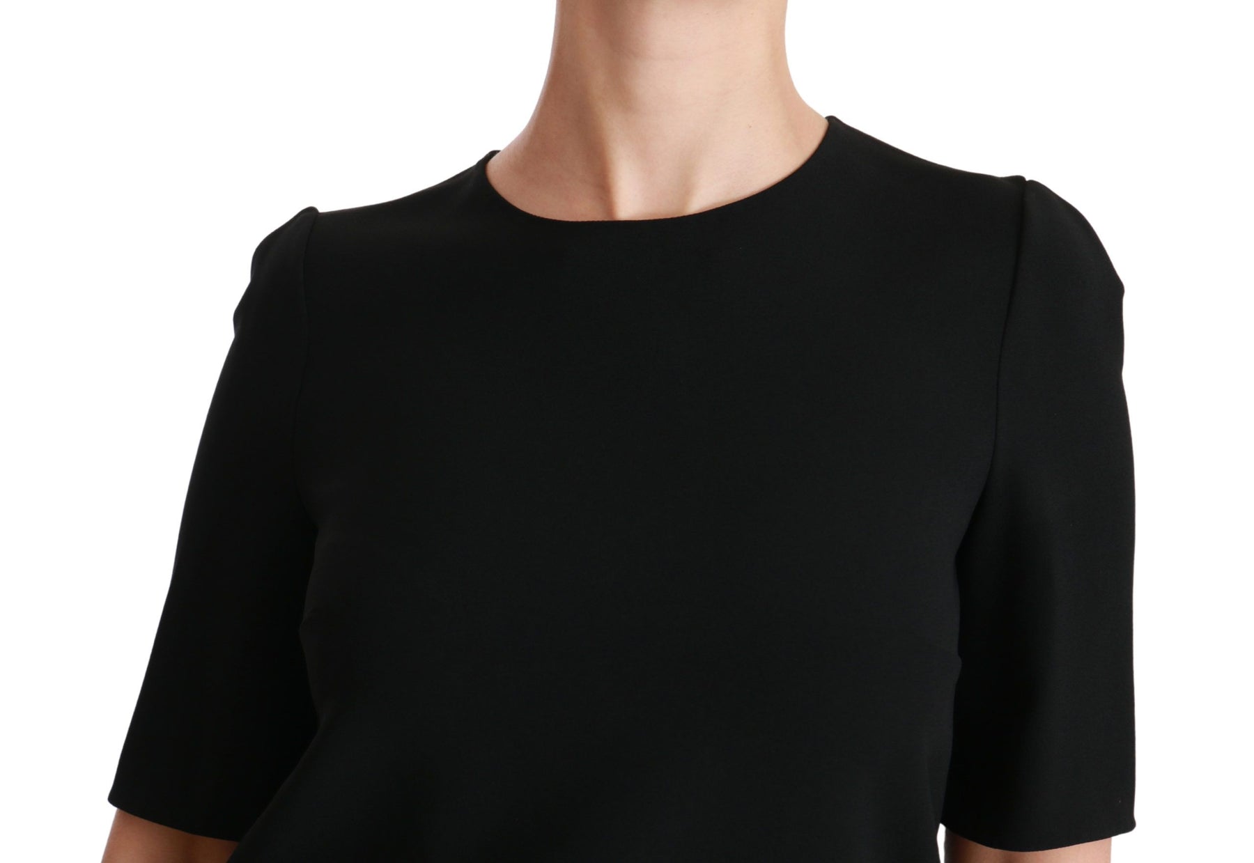 Dolce & Gabbana Black Short Sleeve Casual Top Stretch Blouse | Regal Royce