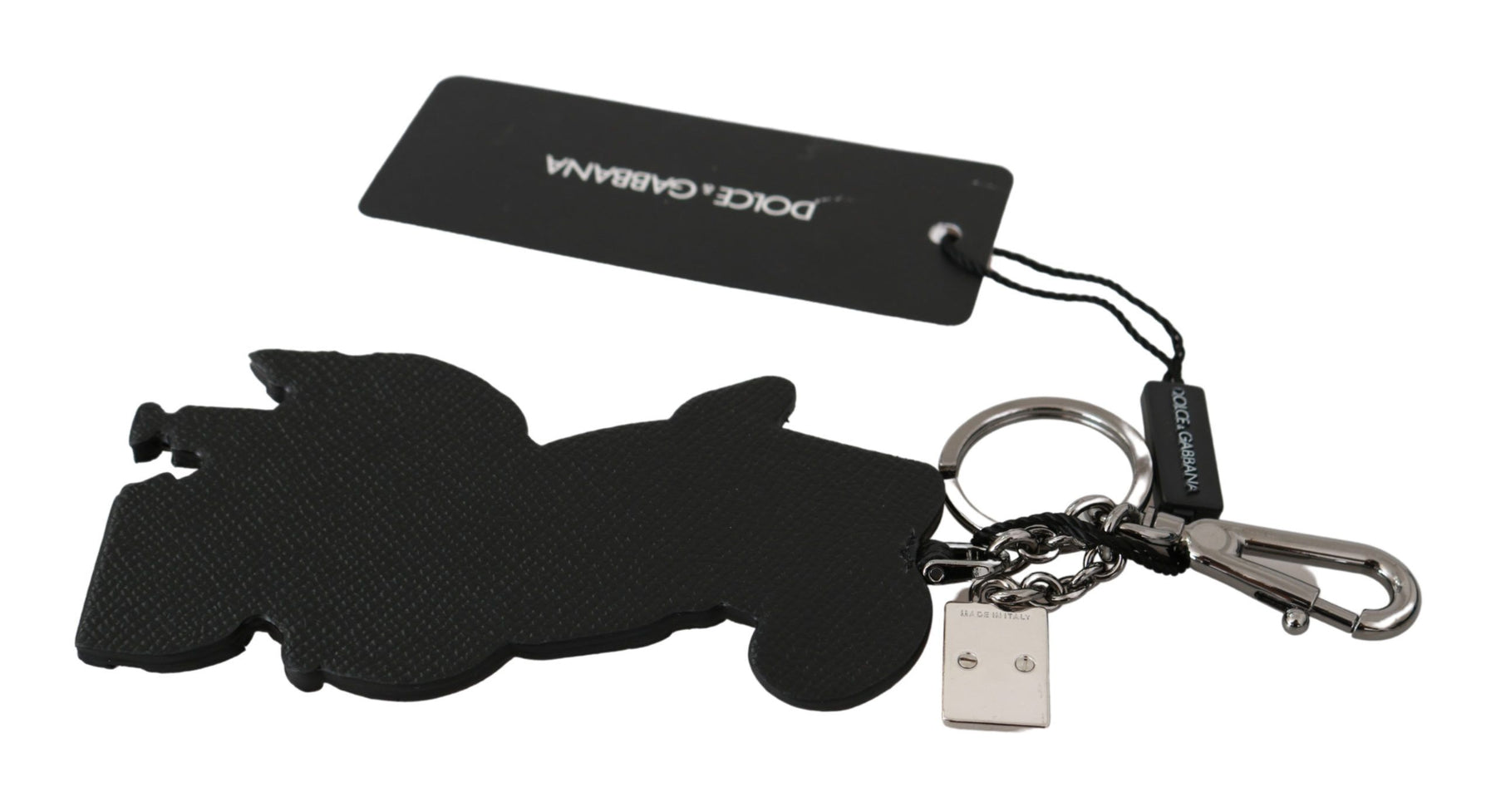 Dolce & Gabbana Leather Dominico Stefano SICILY WESTERN Badge Keychain | Regal Royce