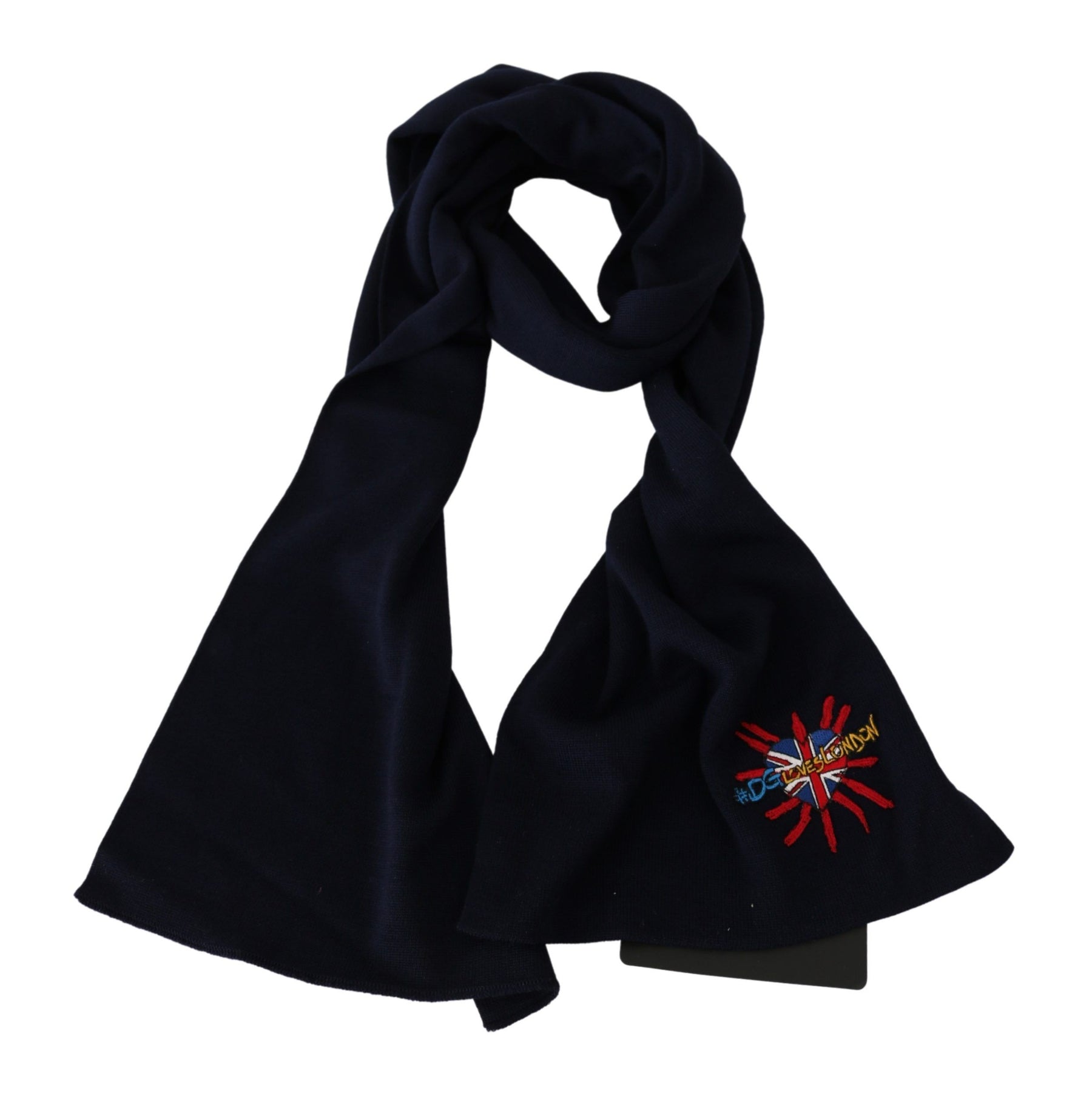 Dolce & Gabbana Blue #DGLovesLondon Wrap Shawl Wool Scarf | Regal Royce