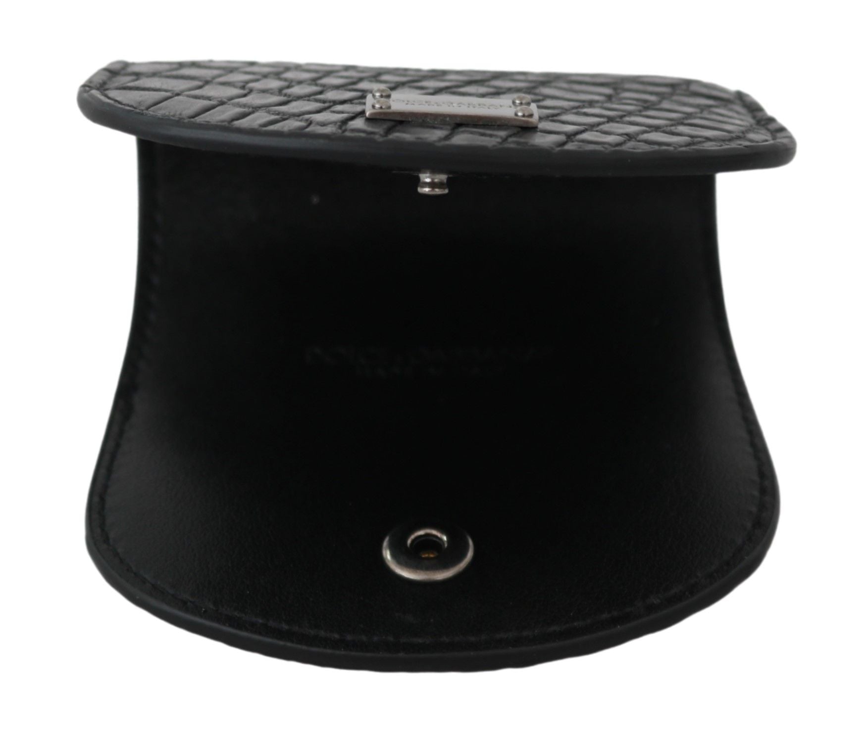 Dolce & Gabbana Black Exotic Skin Pocket Condom Case Holder | Regal Royce