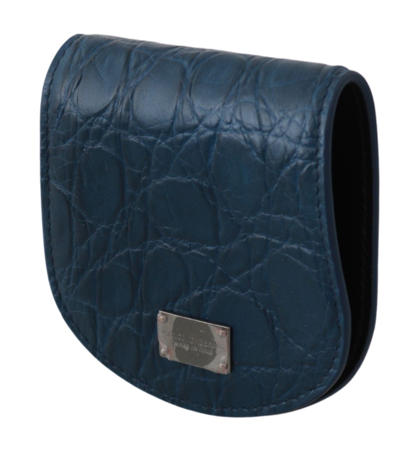Dolce & Gabbana Blue Leather Holder Pocket Condom Case | Regal Royce