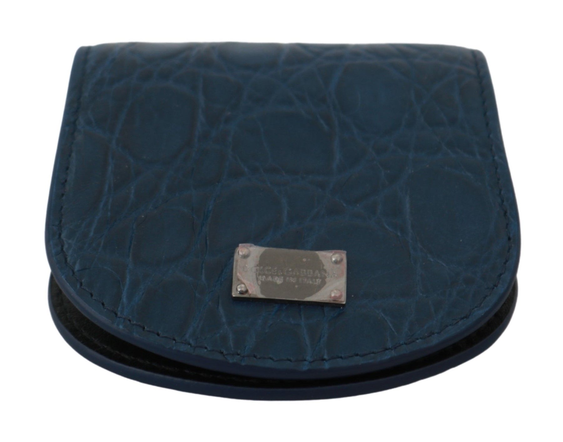 Dolce & Gabbana Blue Leather Holder Pocket Condom Case | Regal Royce