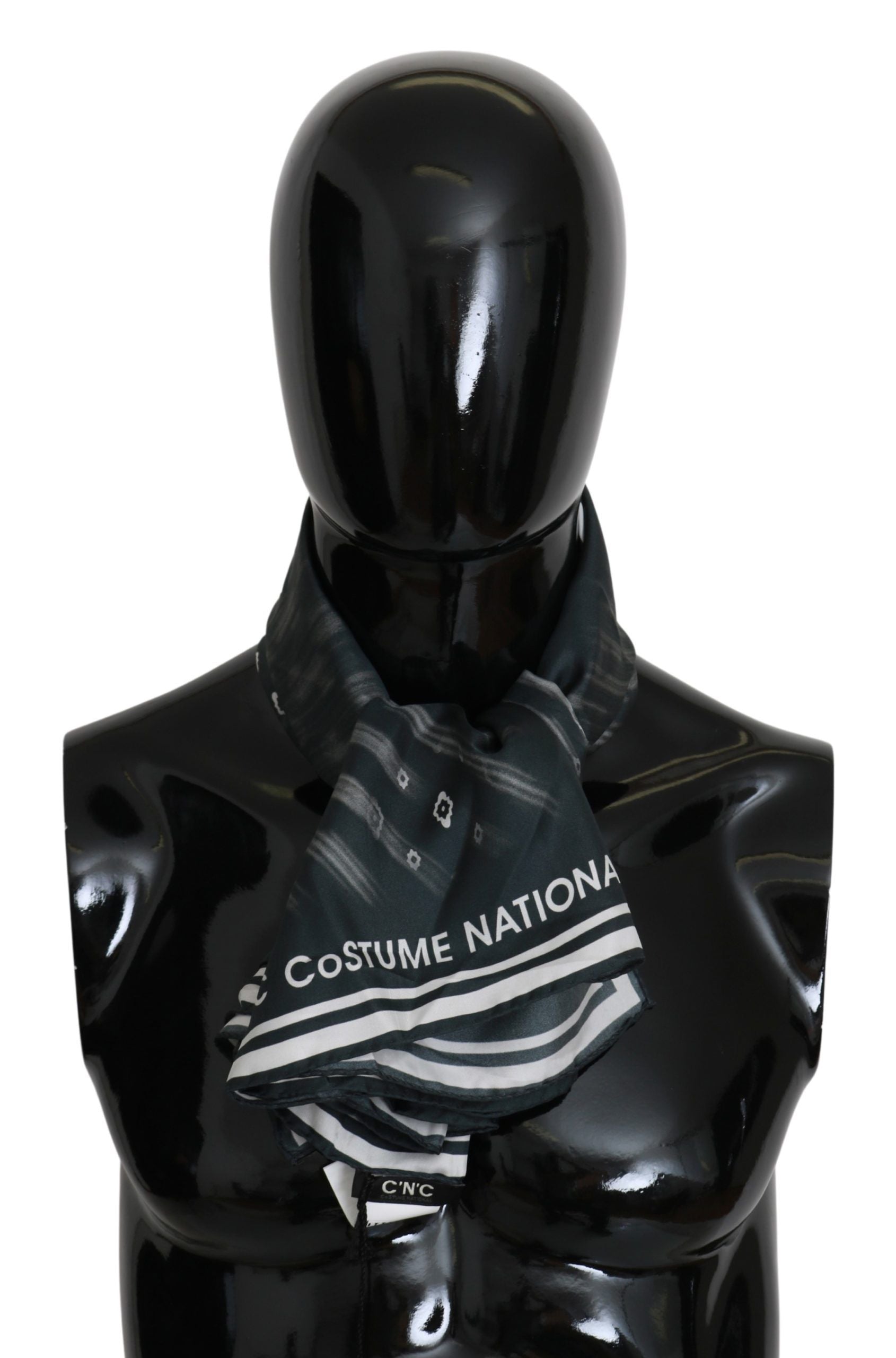 Costume National Blue Foulard Silk Women  Scarf | Regal Royce