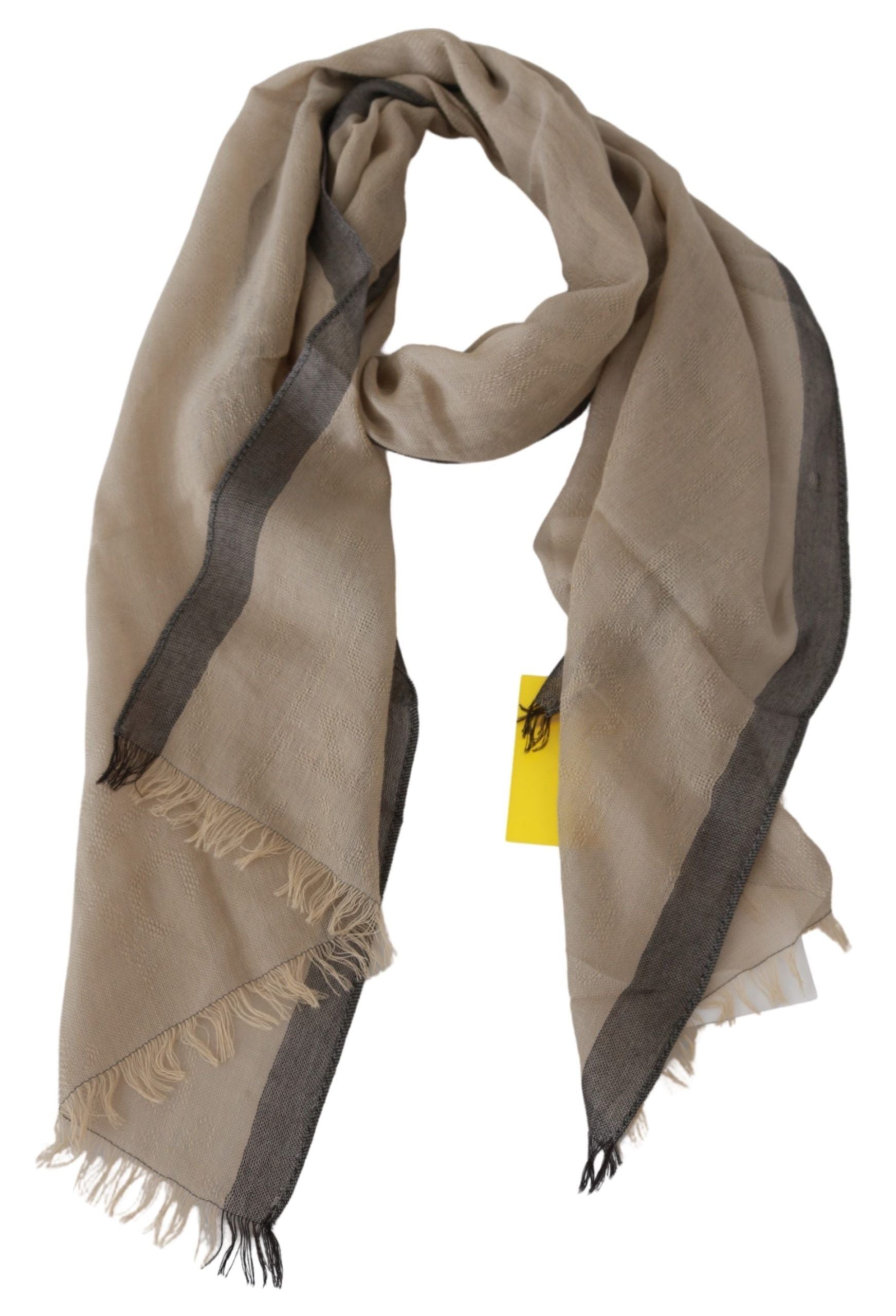 Costume National Beige Women Cotton Shawl  Scarf | Regal Royce