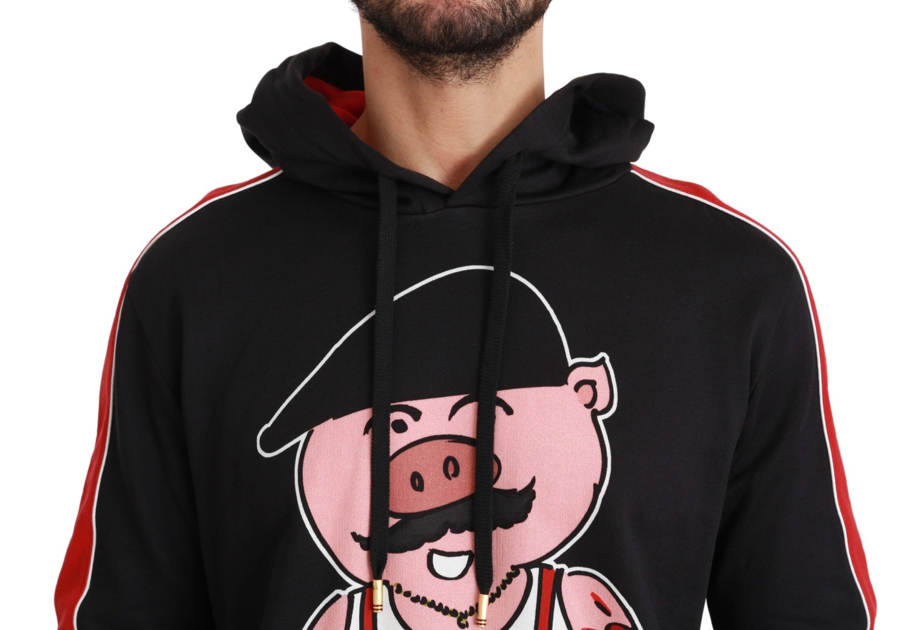 Dolce & Gabbana Black Pig of the Year Hooded Sweater | Regal Royce