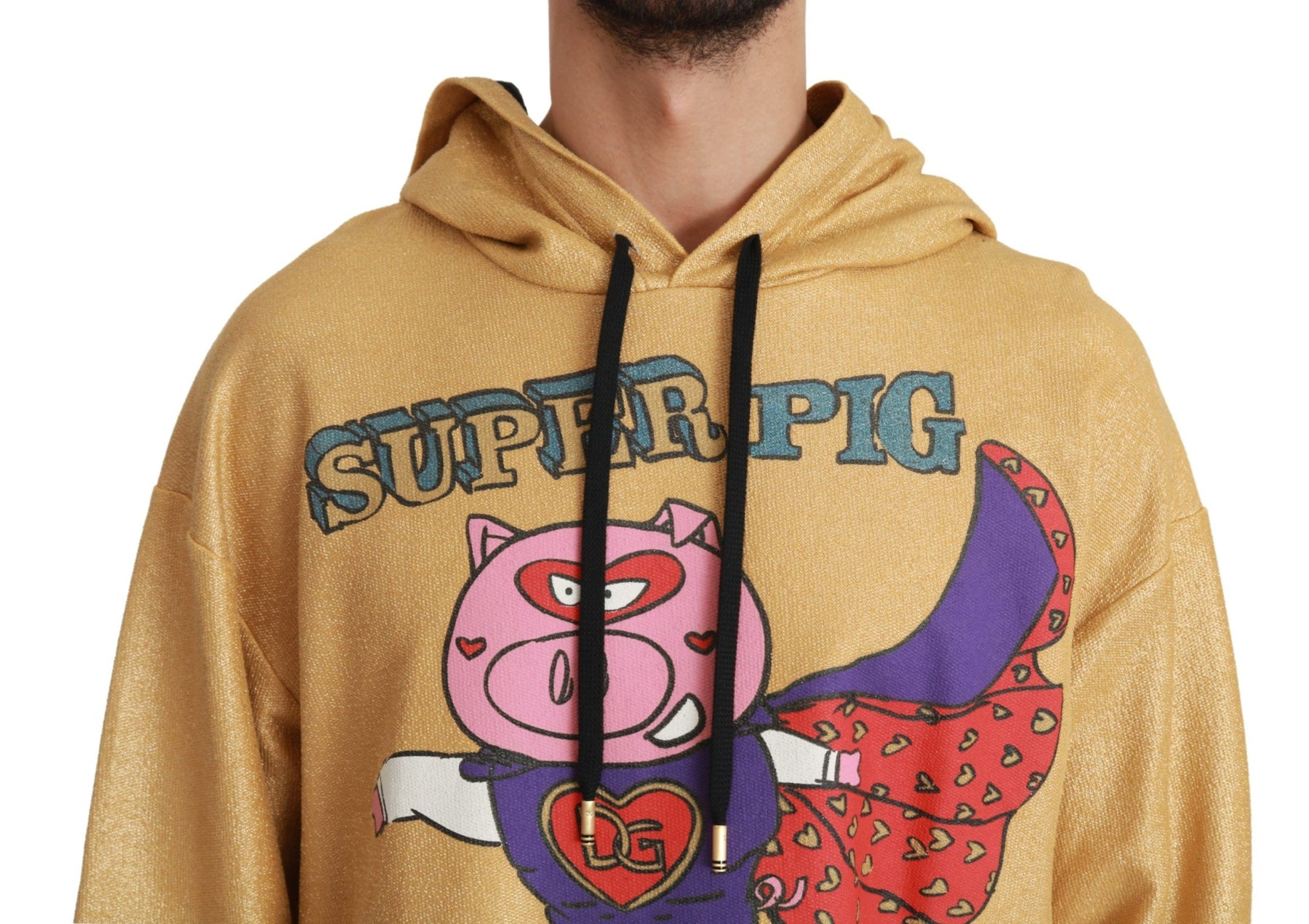 Dolce & Gabbana Gold Pig of the Year Hooded Sweater | Regal Royce