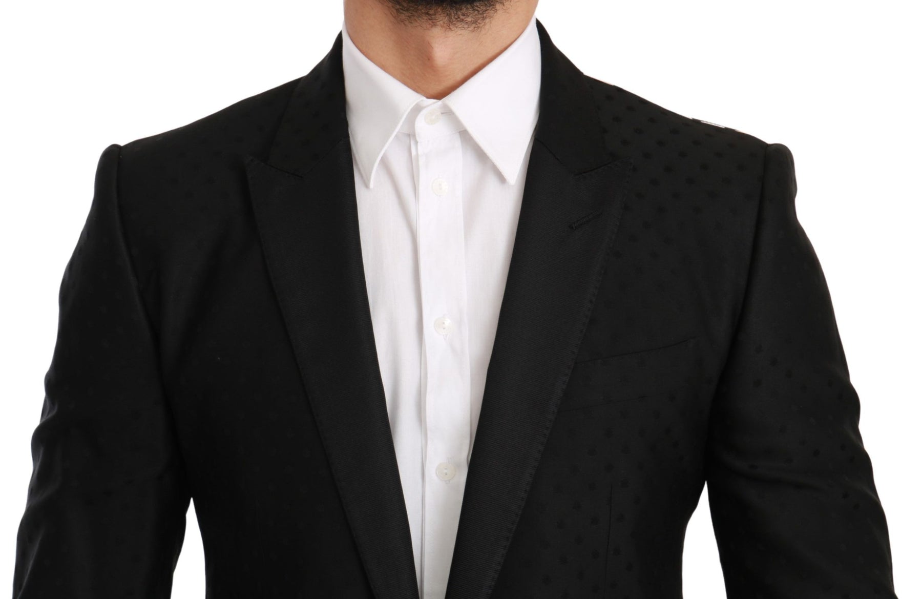 Dolce & Gabbana Black Slim Fit Coat Jacket MARTINI Blazer | Regal Royce