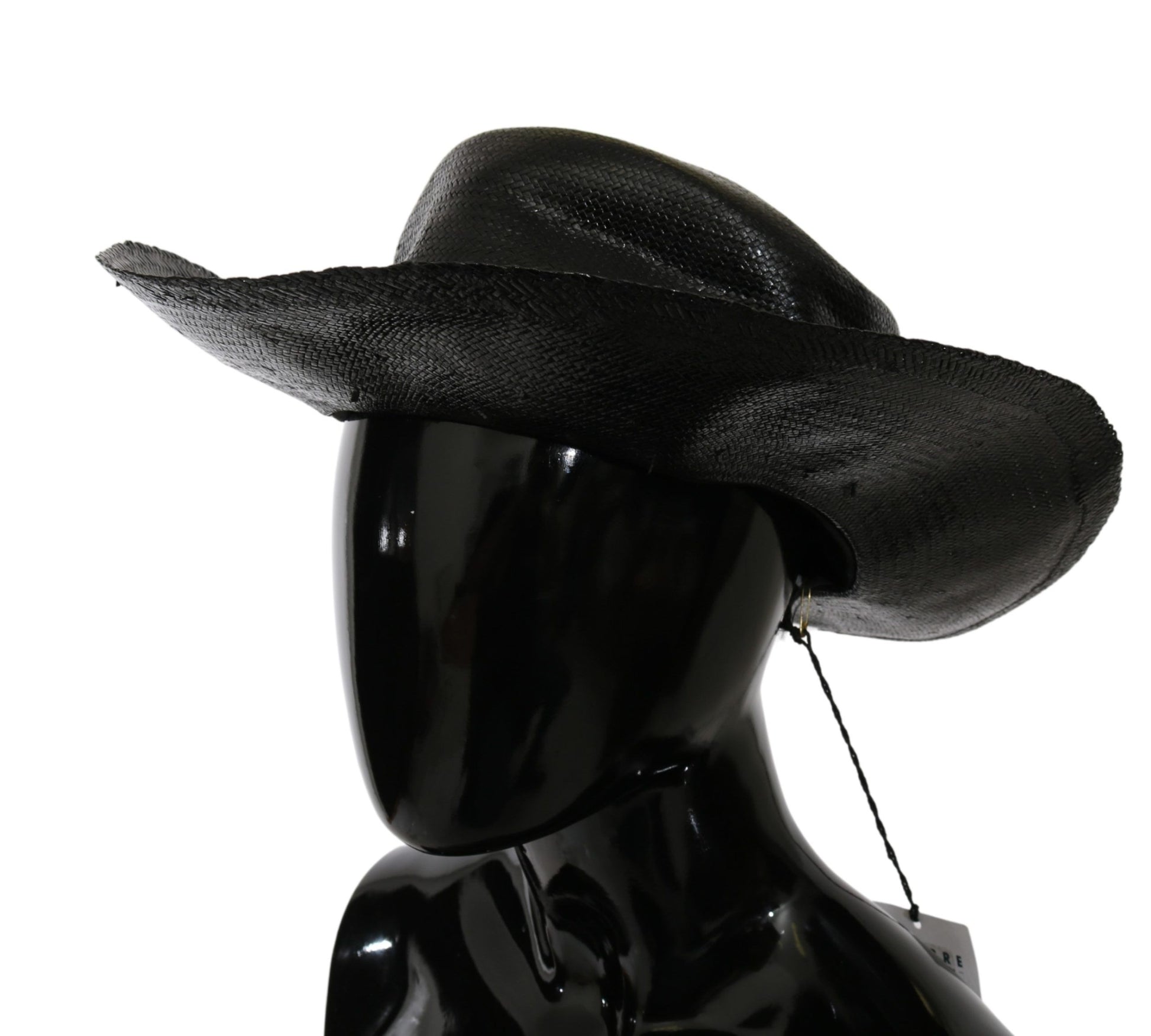 Costume National Black Wide Brim Cowboy Solid Hat