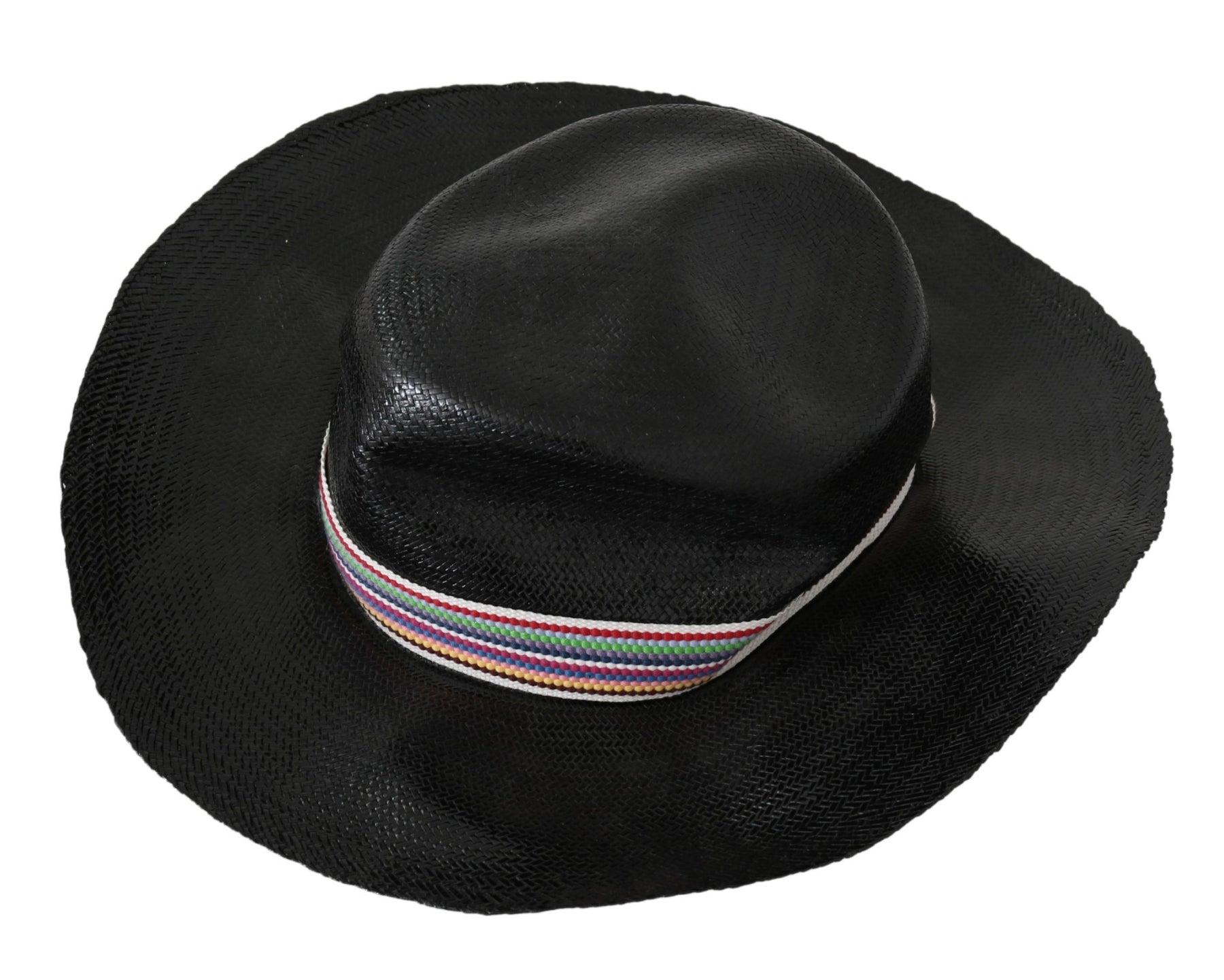 Costume National Black Wide Brim Cowboy Solid Hat | Regal Royce