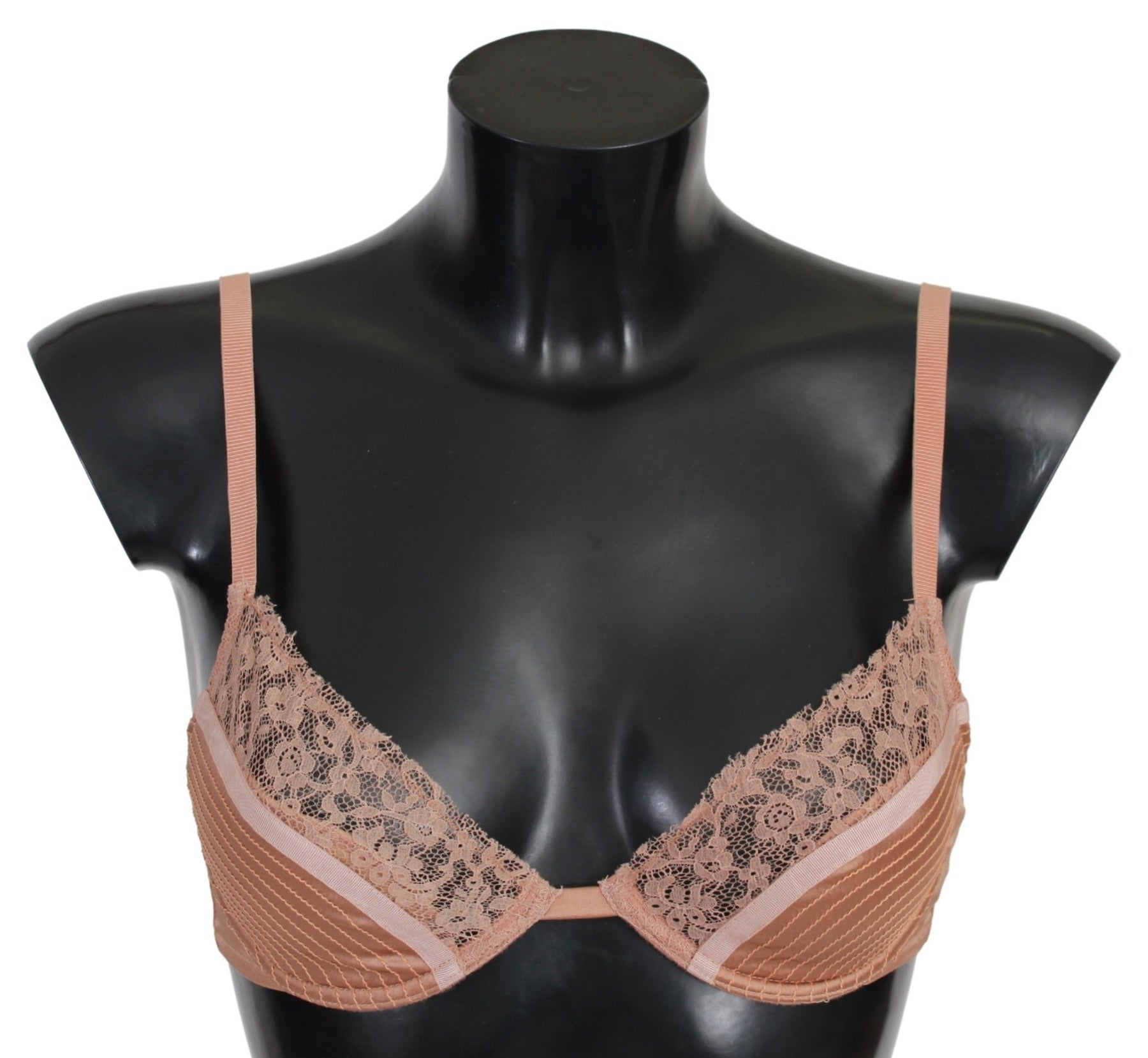 Ermanno Scervino Nude Lace Push Up Silk Underwear | Regal Royce