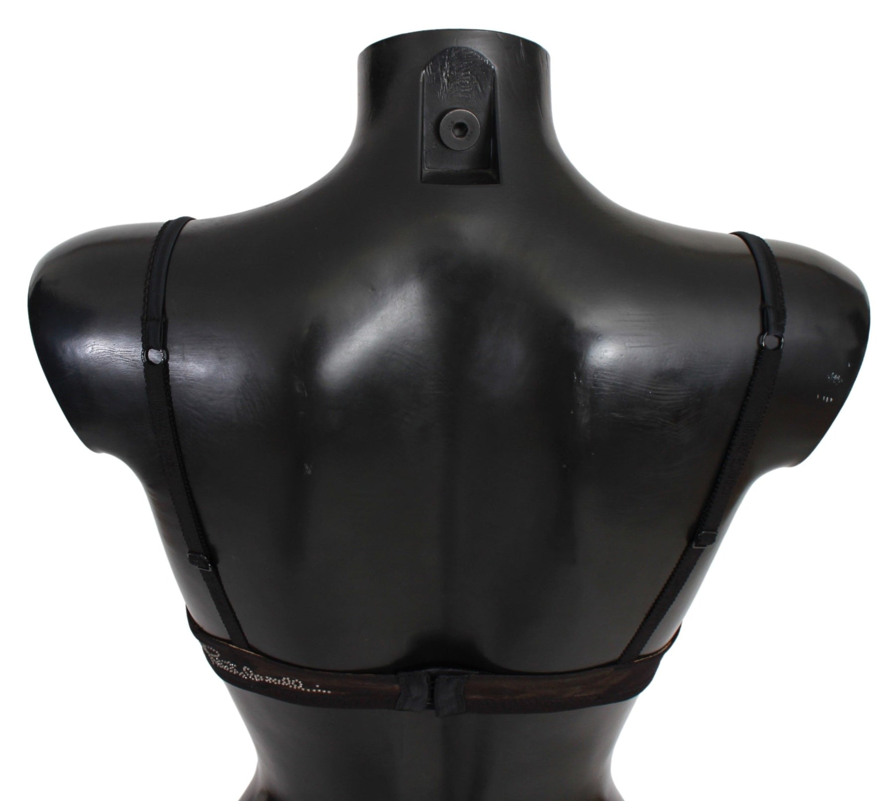 Roberto Cavalli Black Leopard Nylon Push Up Bra Underwear | Regal Royce