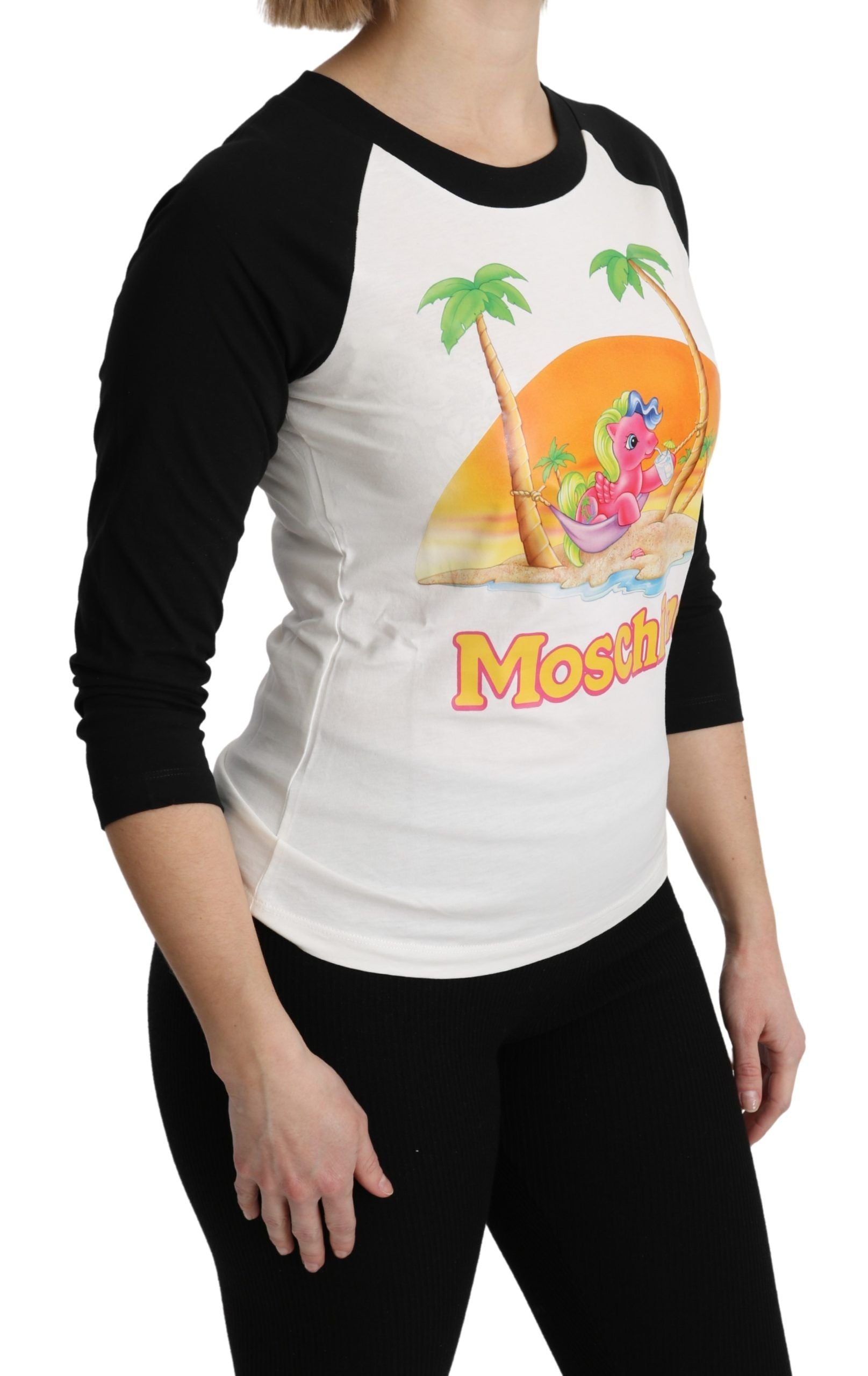 Moschino White Cotton T-shirt My Little Pony Top Tshirt | Regal Royce