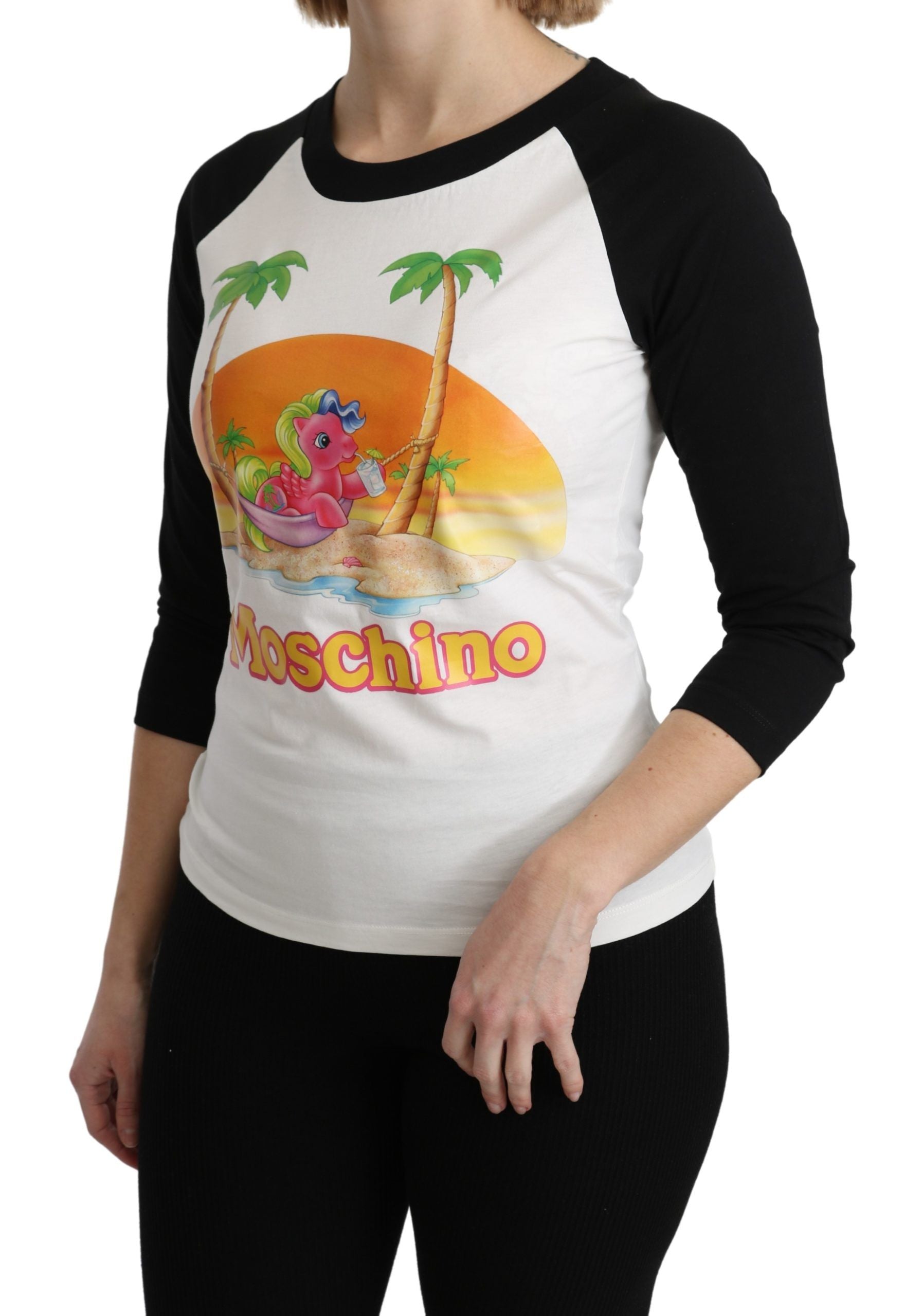 Moschino White Cotton T-shirt My Little Pony Top Tshirt | Regal Royce