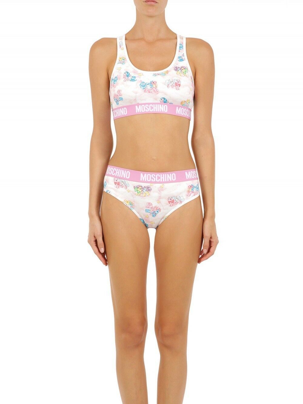 Moschino White Two-Piece Sleepwear My Little Pony Bikini | Regal Royce