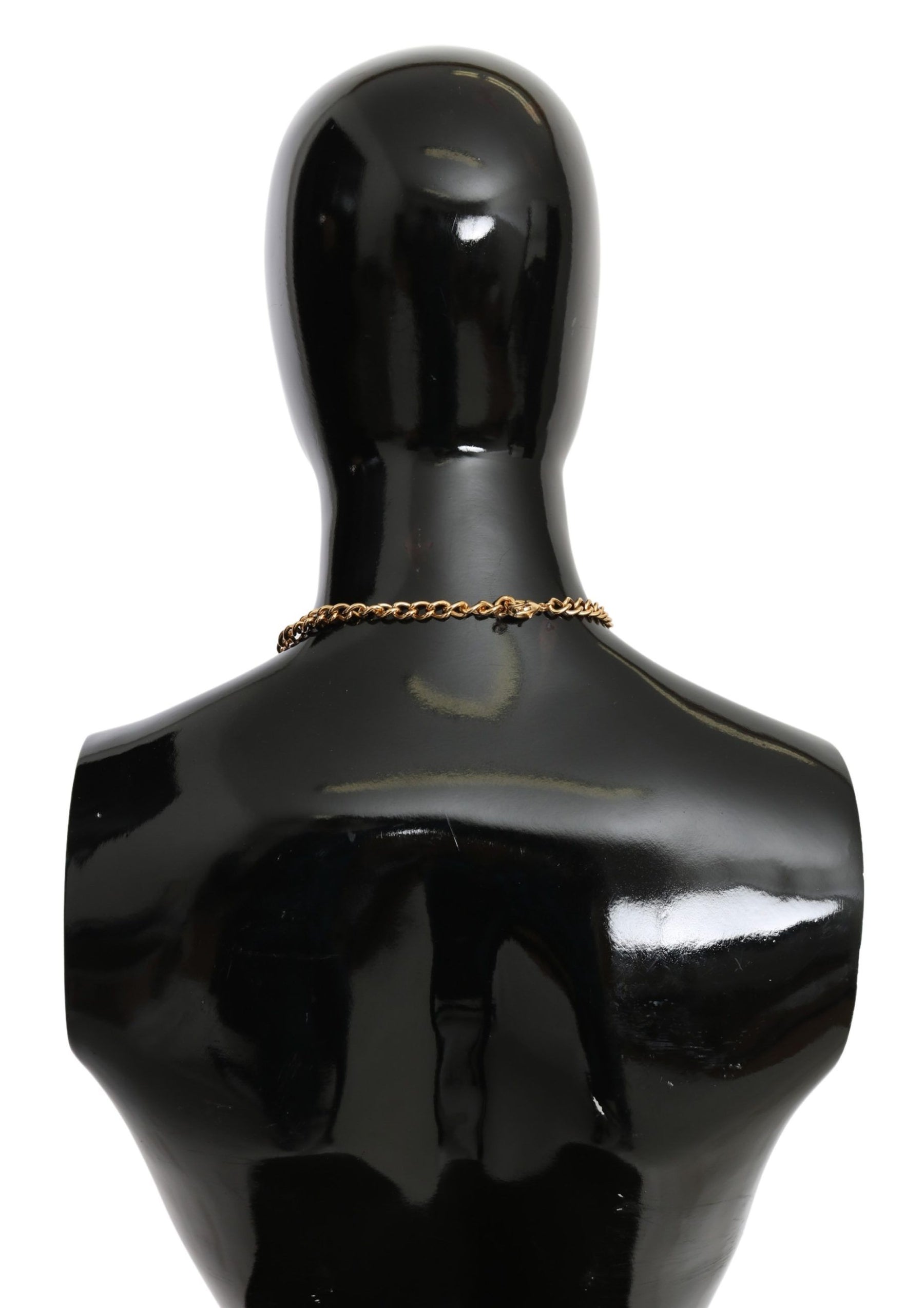 Dolce & Gabbana Green Leaves Gold Brass Crystal Flower Pendant Necklace | Regal Royce