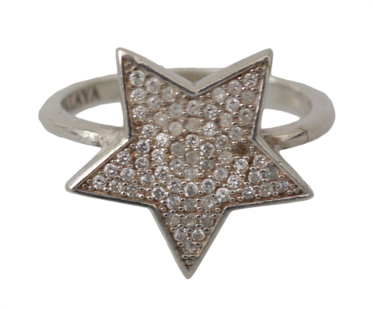 Nialaya Silver Womens Clear CZ Star 925 Ring | Regal Royce