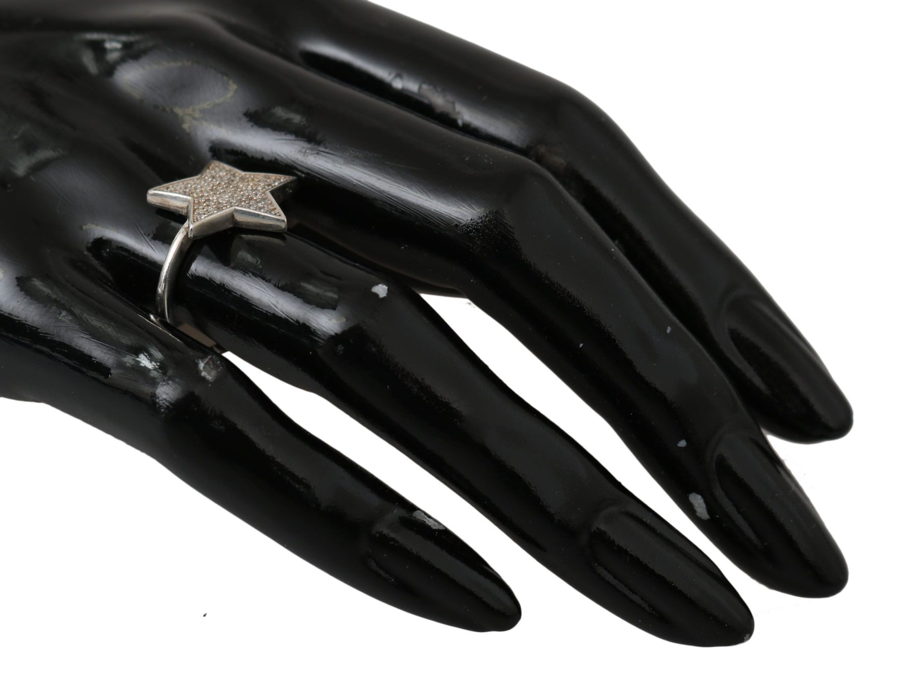 Nialaya Silver Womens Clear CZ Star 925 Ring | Regal Royce