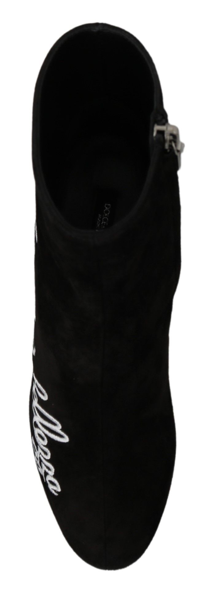 Dolce & Gabbana Black Suede L'Amore E'Bellezza Boots Shoes | Regal Royce