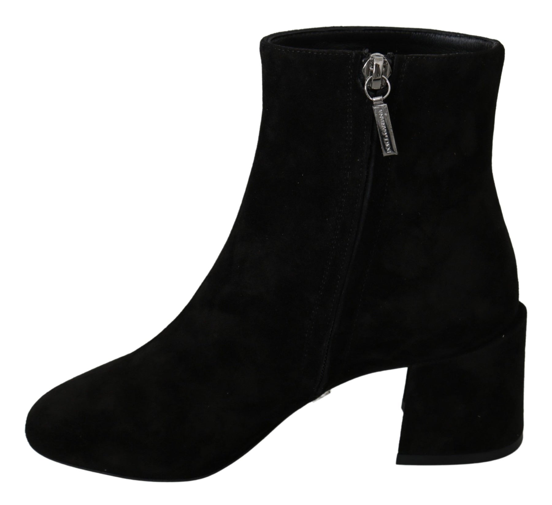 Dolce & Gabbana Black Suede L'Amore E'Bellezza Boots Shoes | Regal Royce