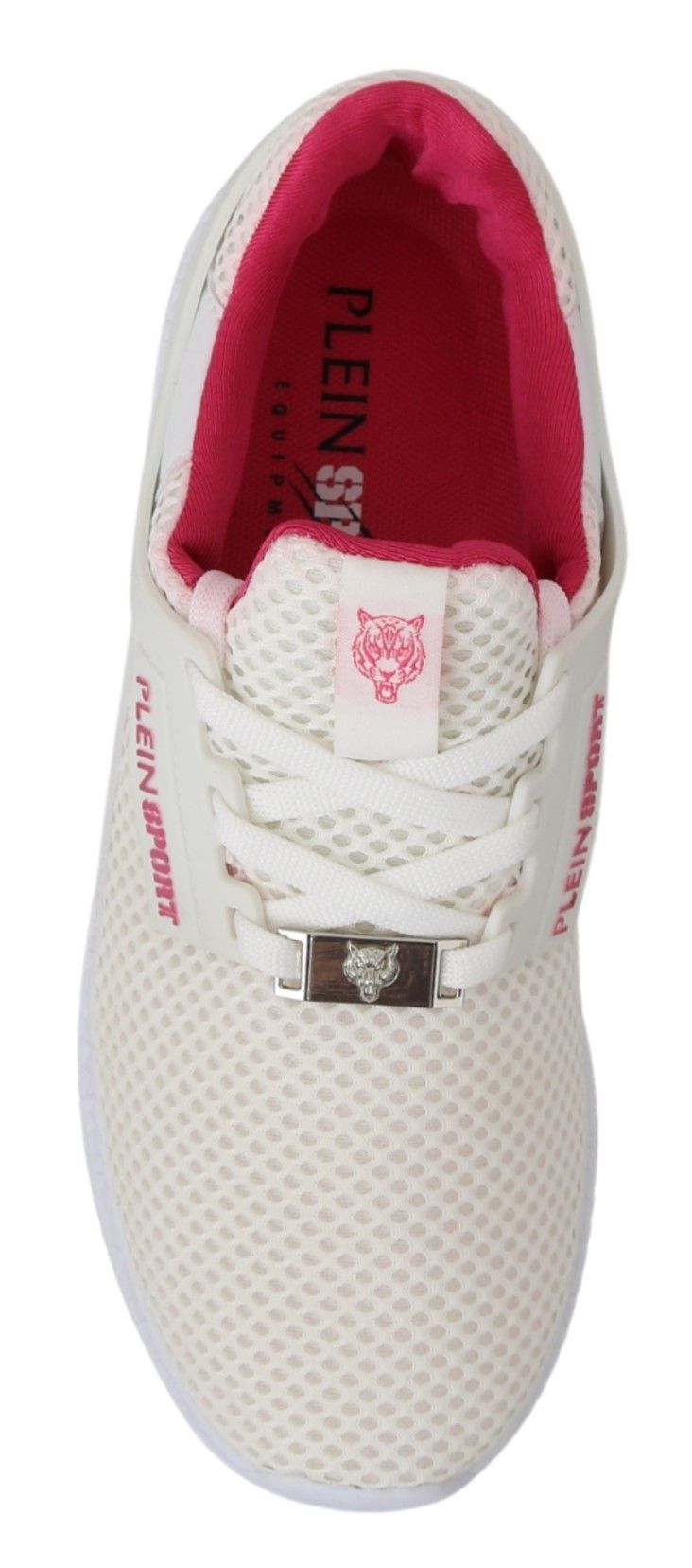 Philipp Plein White Pink Polyester Becky Sneakers Shoes | Regal Royce