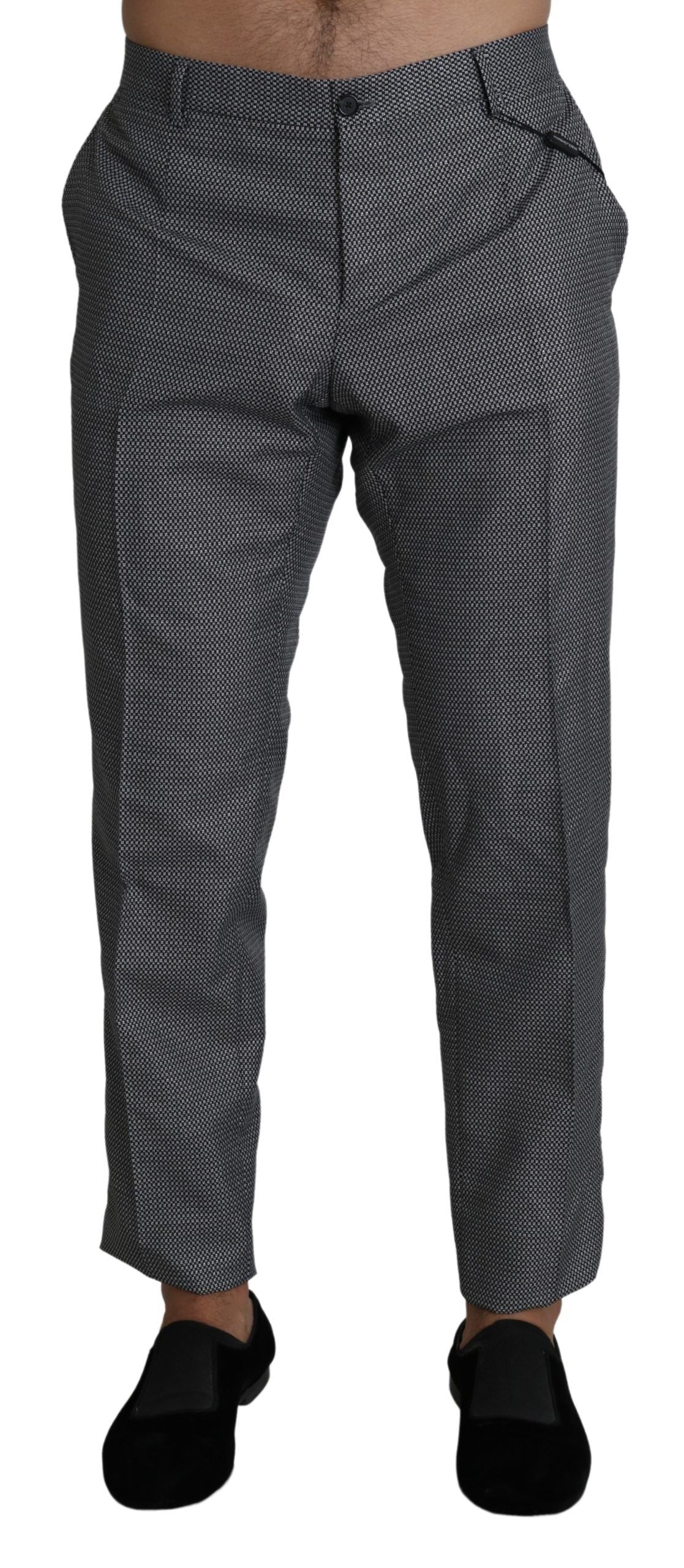 Dolce & Gabbana Gray Formal Dress Trouser Slim Fit Pants | Regal Royce