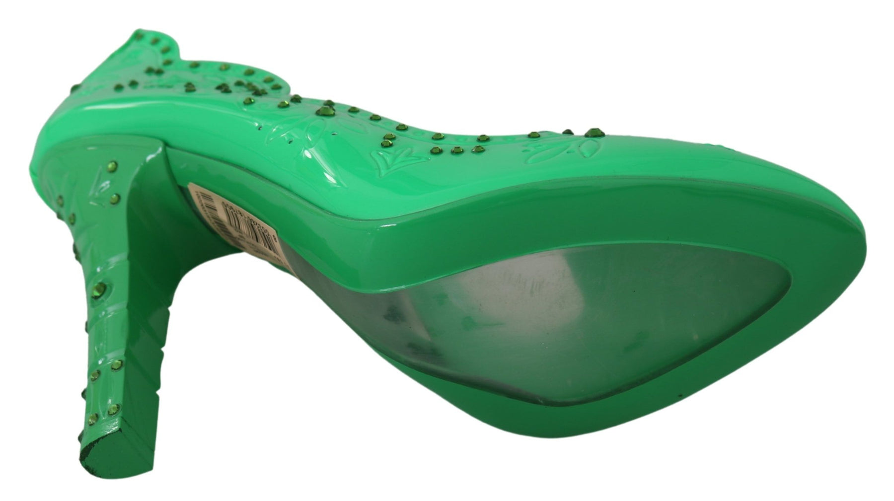 Dolce & Gabbana Green Crystal Floral Heels CINDERELLA Shoes | Regal Royce