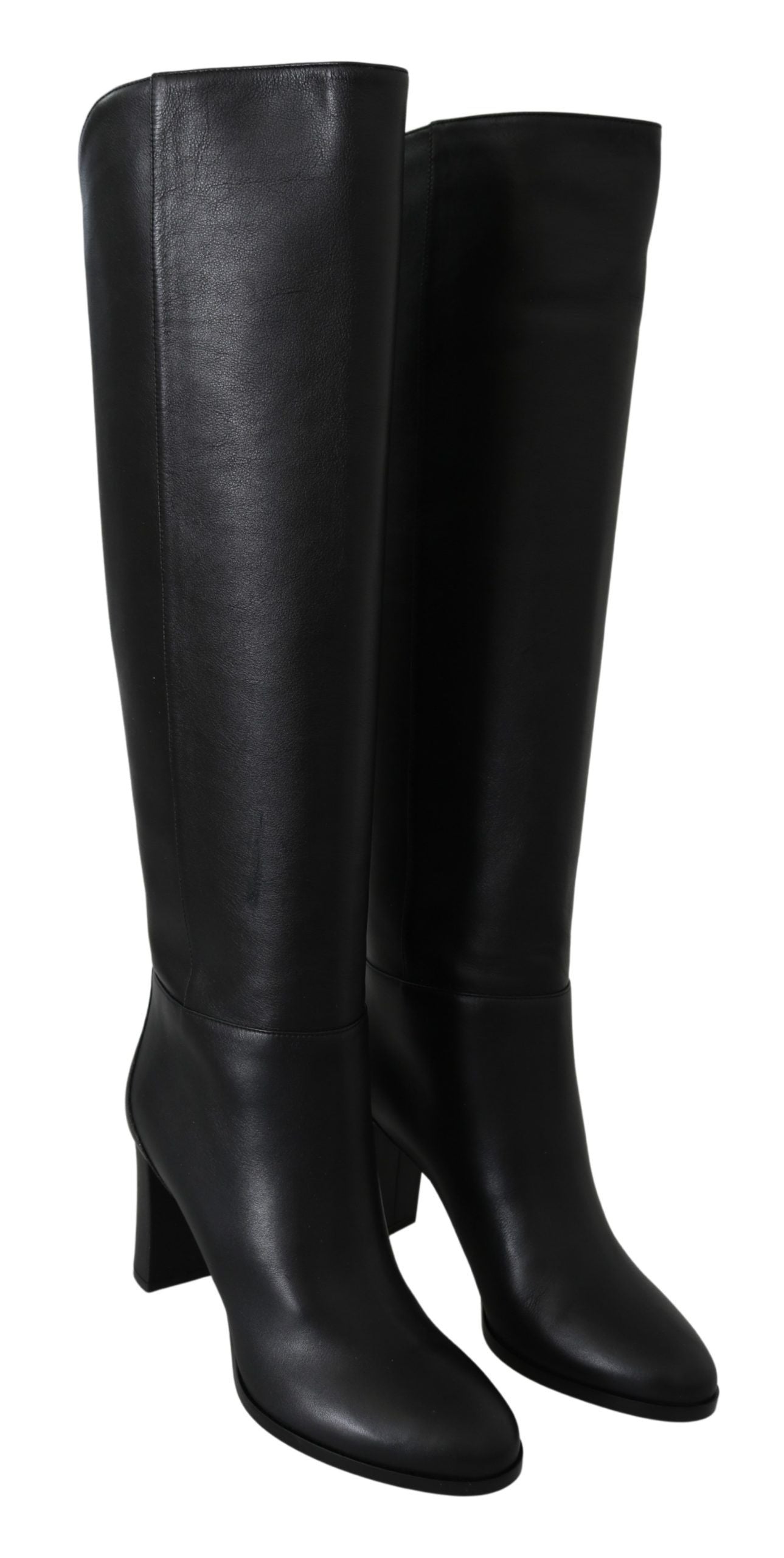 Jimmy Choo Black Leather Madalie 80 Boots Shoes | Regal Royce