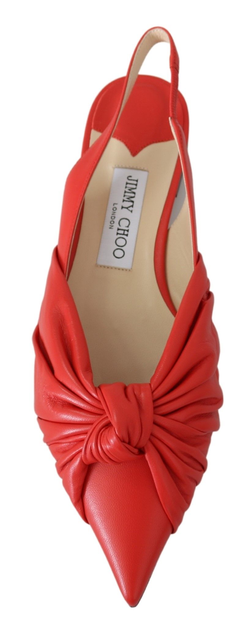 Jimmy Choo Annabell Flat Nap Chilli Leather Flat Shoes | Regal Royce