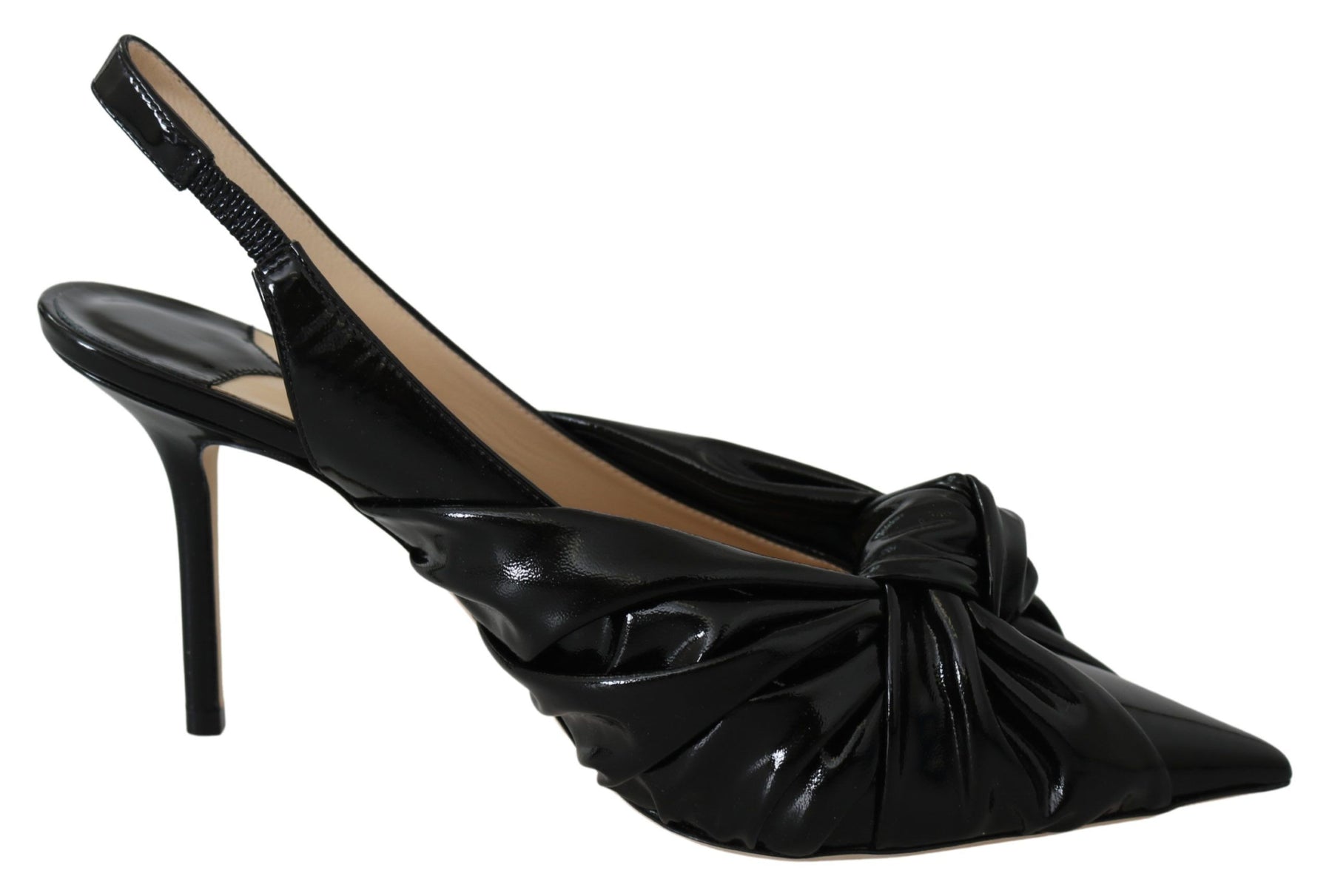Jimmy Choo Black Patent Leather Annabell 85 Pumps | Regal Royce