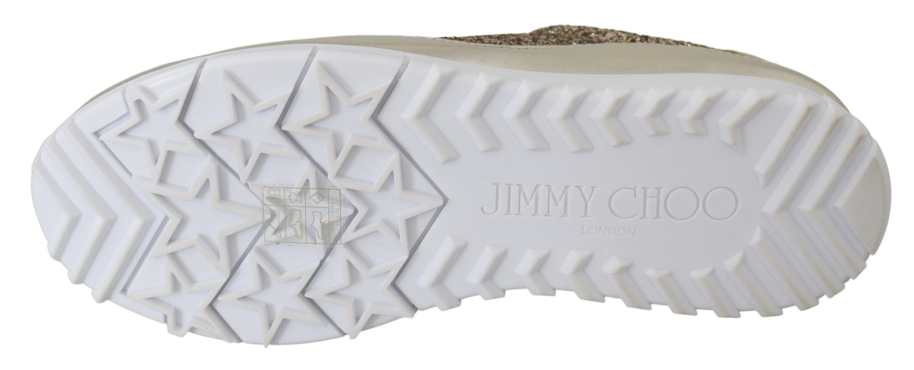 Jimmy Choo Gold Leather Antique Monza Sneakers | Regal Royce