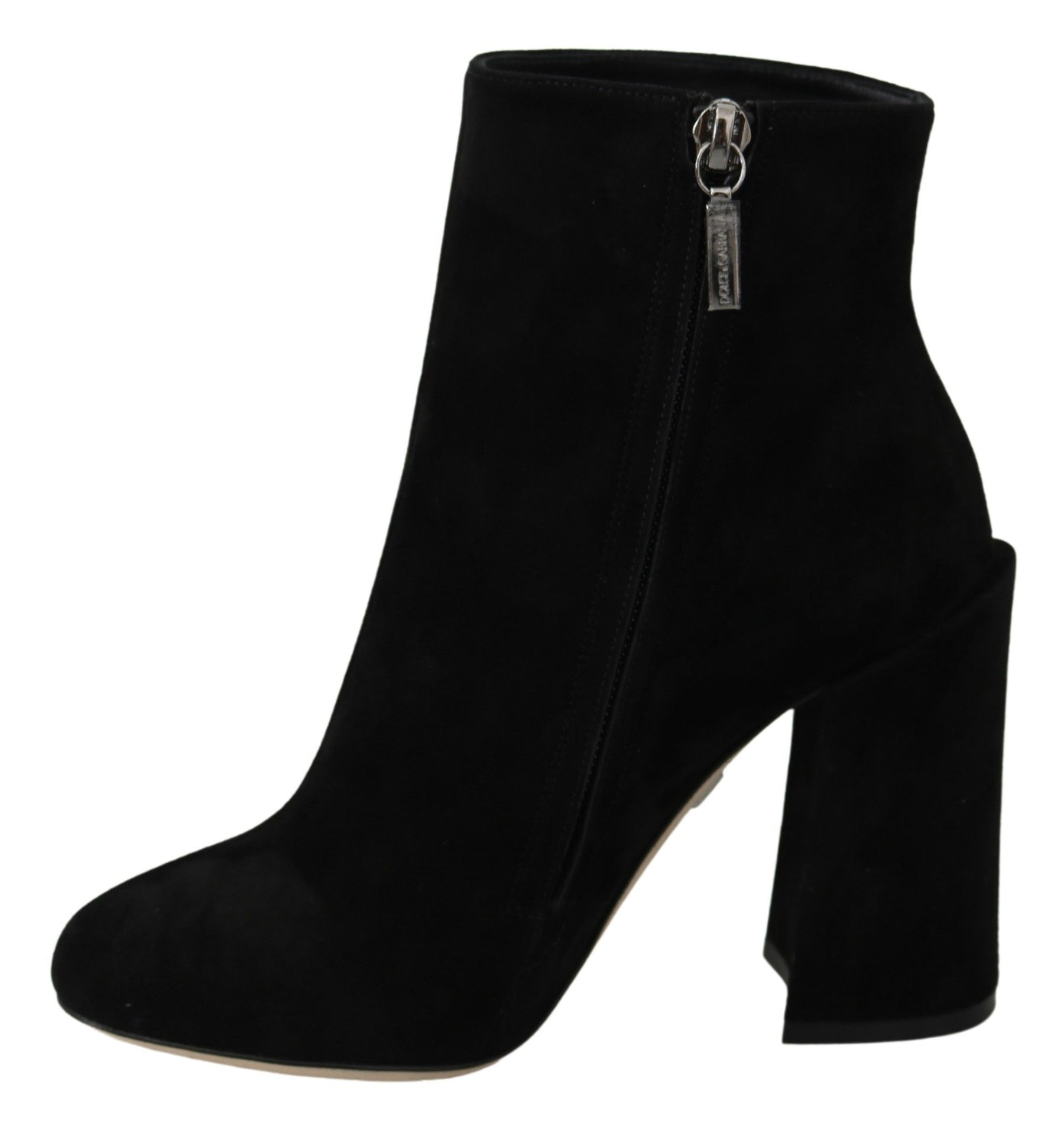 Dolce & Gabbana Black Suede L'Amore E'Bellezza Boots Shoes | Regal Royce