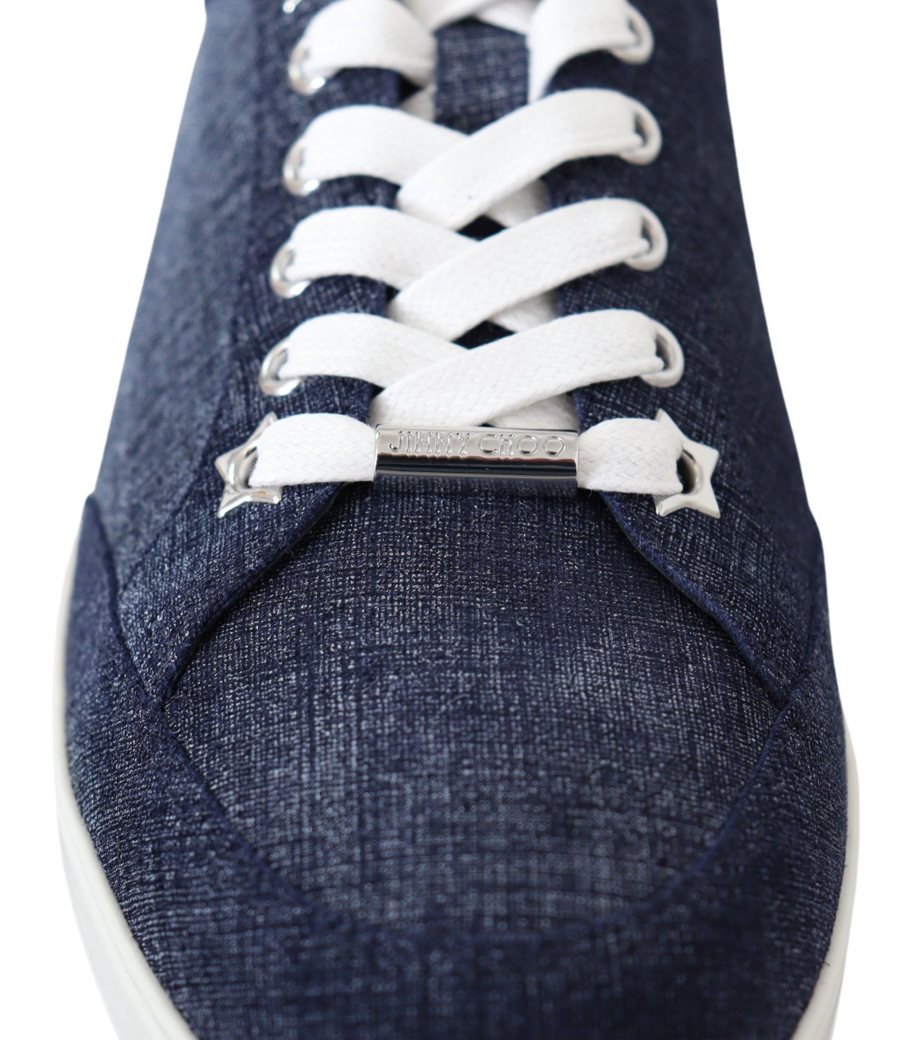 Jimmy Choo Miami Blue Denim Sneakers | Regal Royce