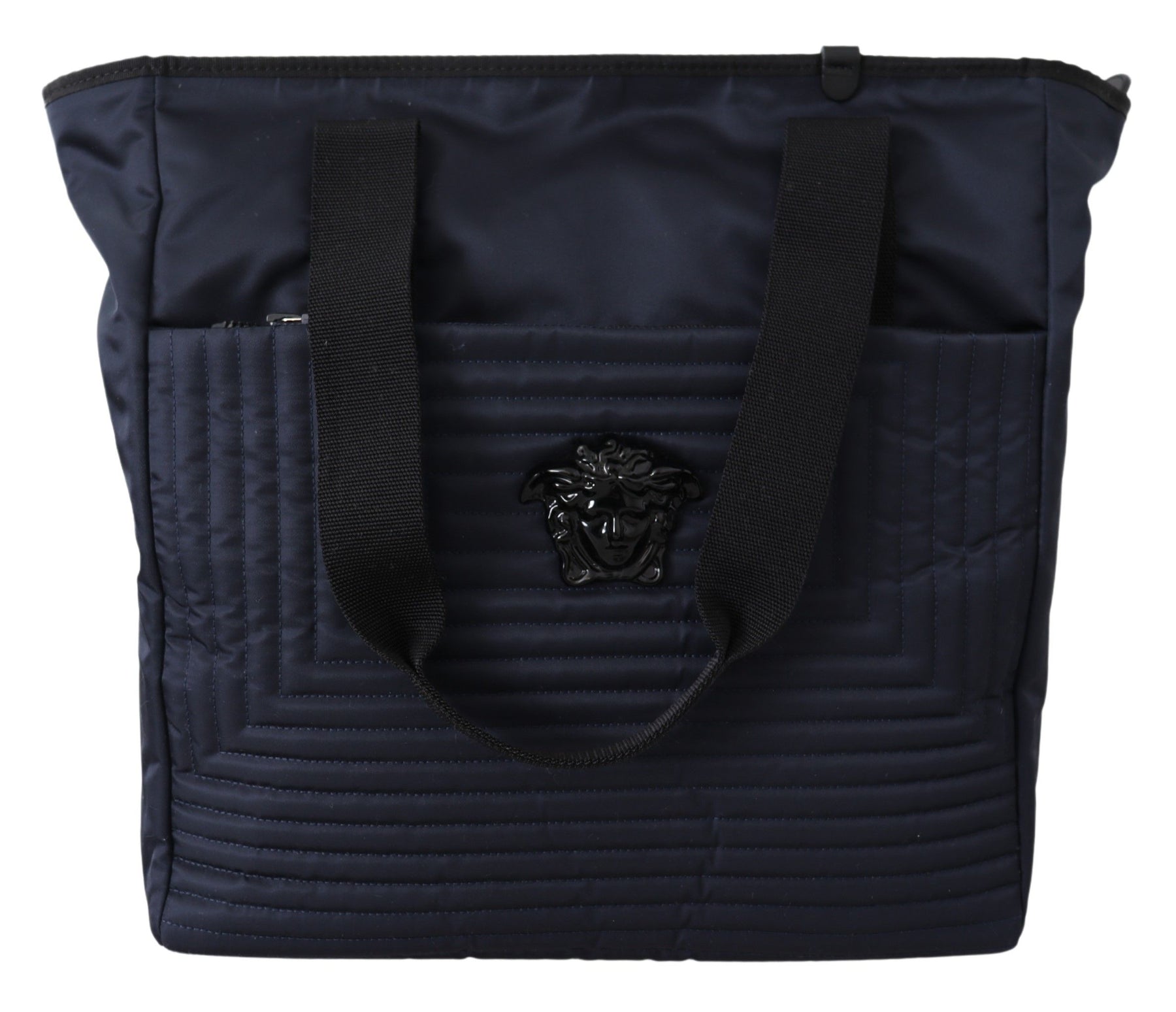 Versace Blue Nylon Tote Bag | Regal Royce