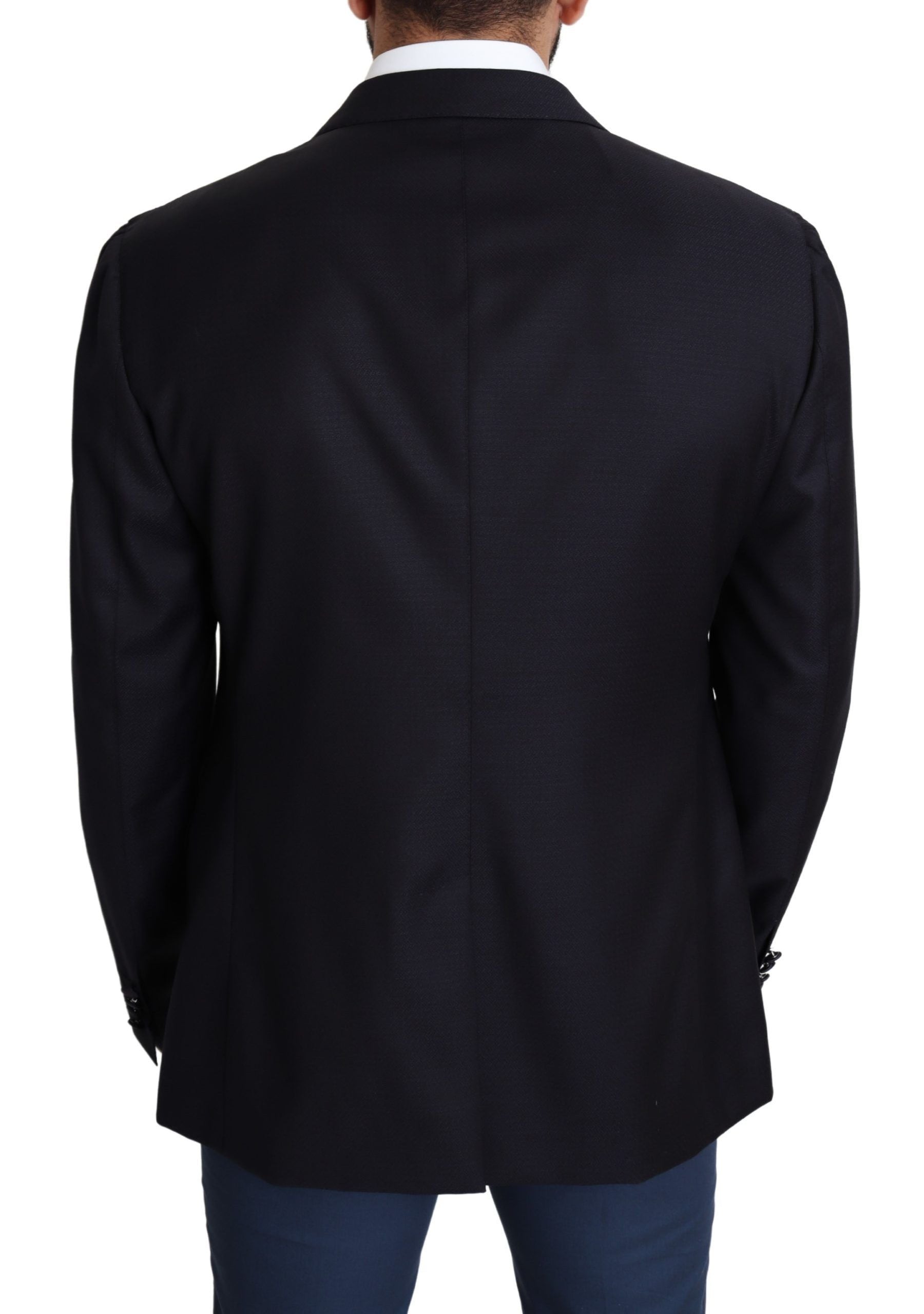 Dolce & Gabbana Black Wool Single Breasted NAPOLI Blazer | Regal Royce
