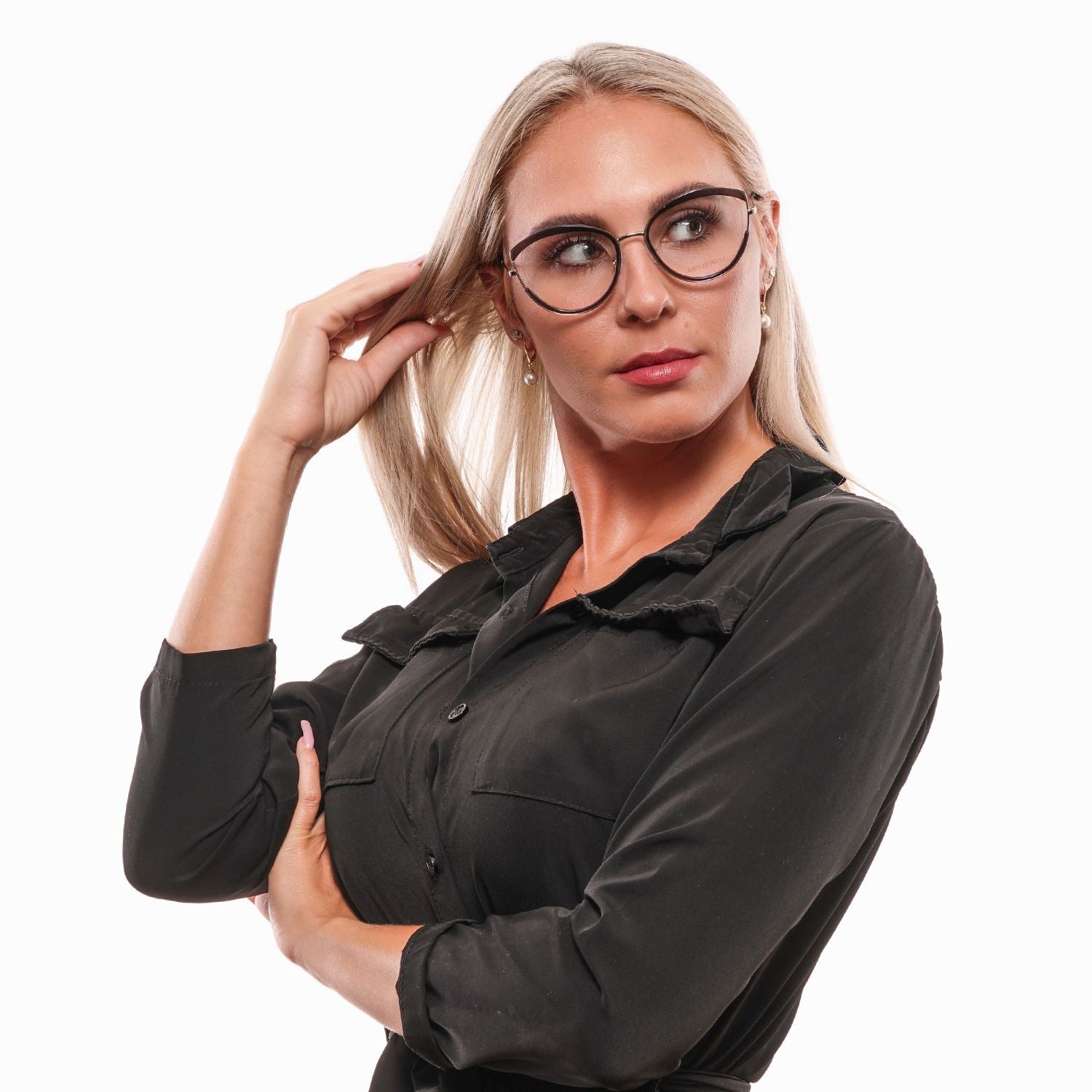 Emilio Pucci Black Metal & Plastic Glasses (Frames) | Regal Royce