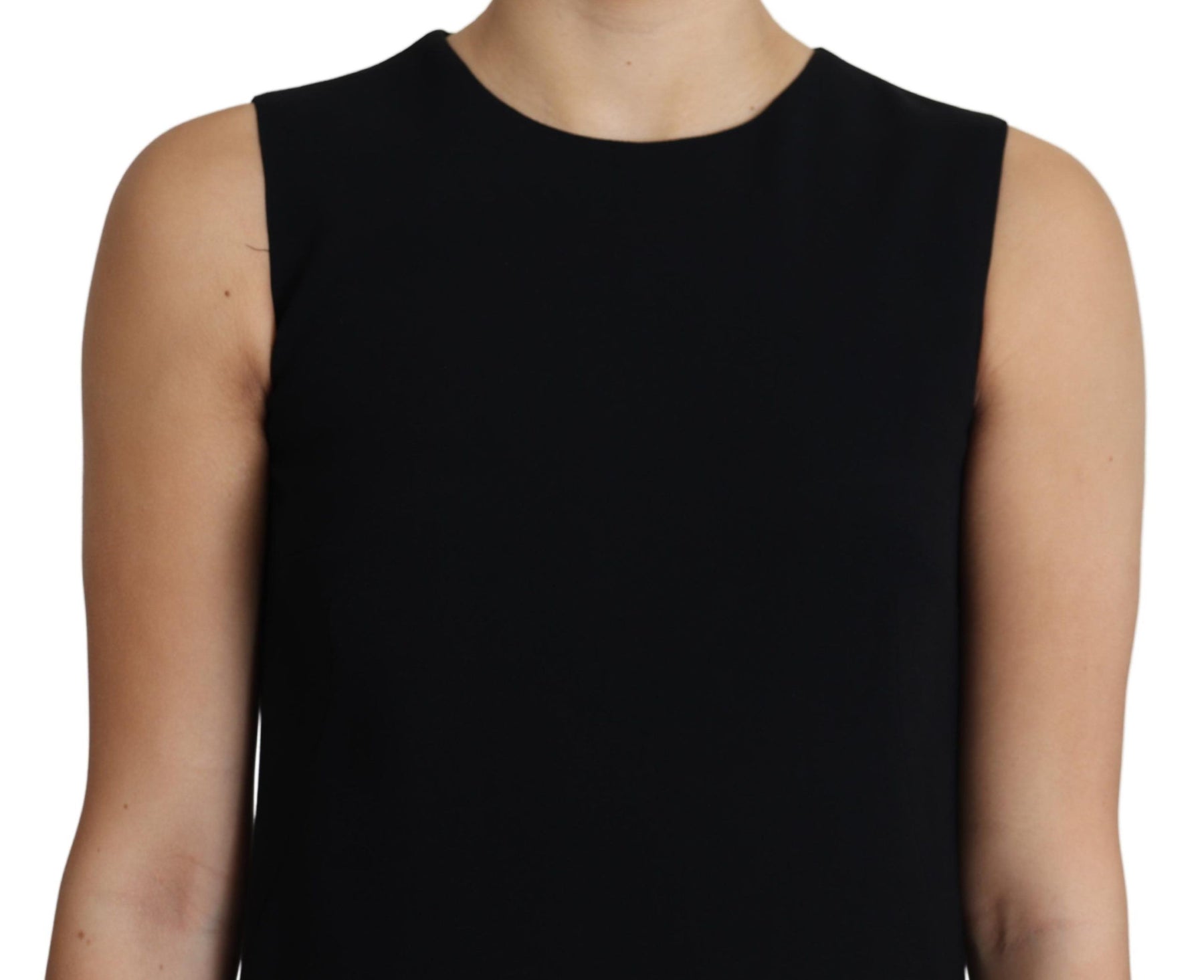 Dolce & Gabbana Black Viscose Stretch A-line Shift Mini Dress | Regal Royce